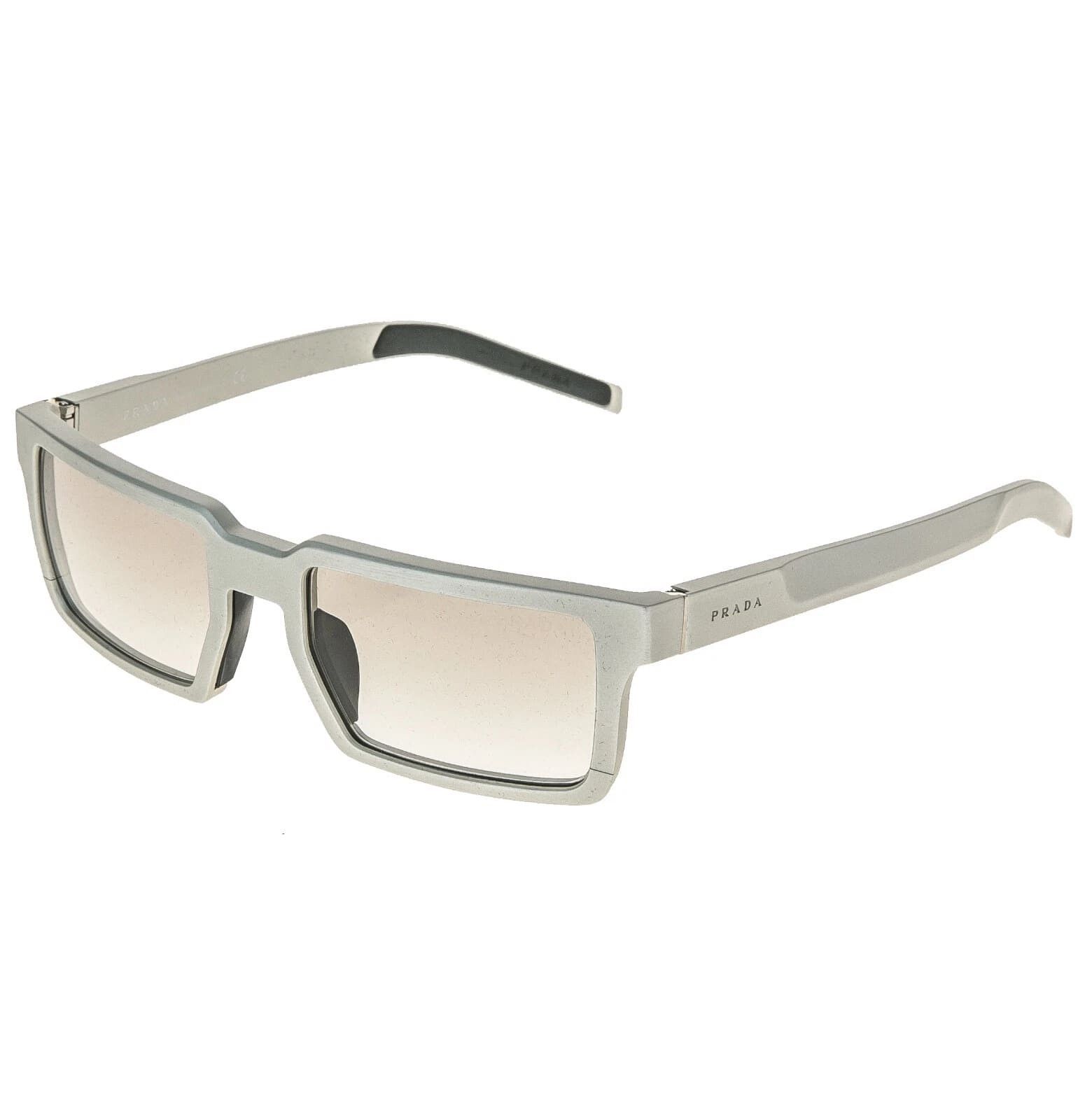 Prada PRADA 50S TECHNIQUE Rectangle Silver Sunglasses PR50SS Size ONE SIZE - 6 Thumbnail