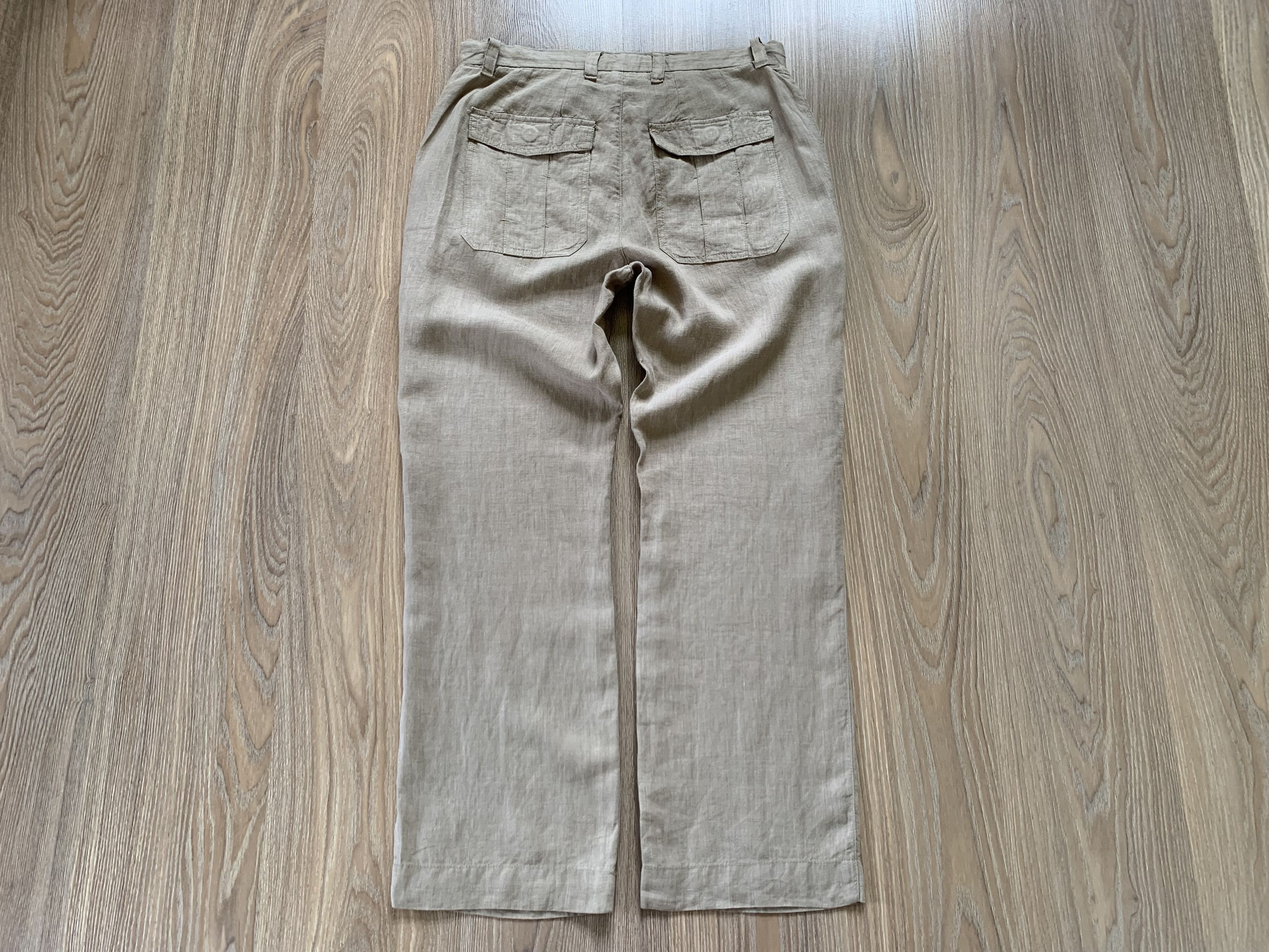 NEXT Next Mens Beige Casual Linen Pants Trousers Size US 31 - 3 Thumbnail