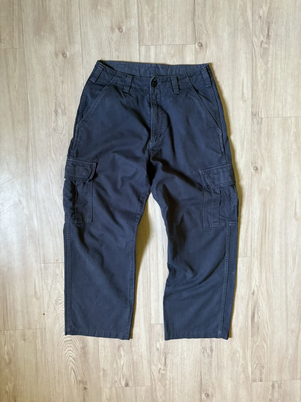 Lee × Vintage Faded Black Lee Cargo Pants Size US 30 / EU 46 - 1 Thumbnail
