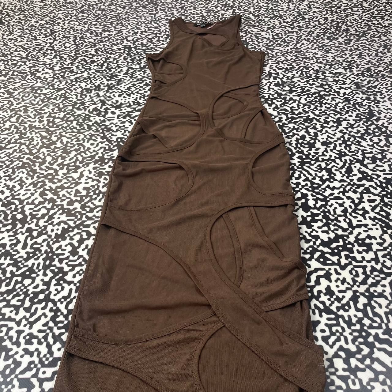 Japanese Brand Vintage Y2K Missy Empire Mesh Cut Out Overlay Maxi Dress Size M / US 6-8 / IT 42-44 - 10 Thumbnail