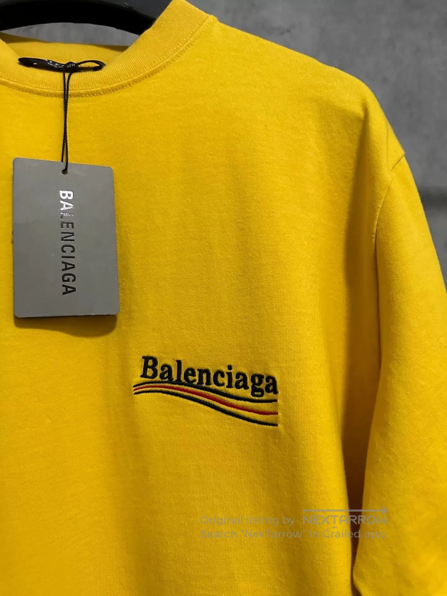Balenciaga balenciaga yellow short sleeve t-shirt. Size US XXS / EU 40 - 2 Thumbnail