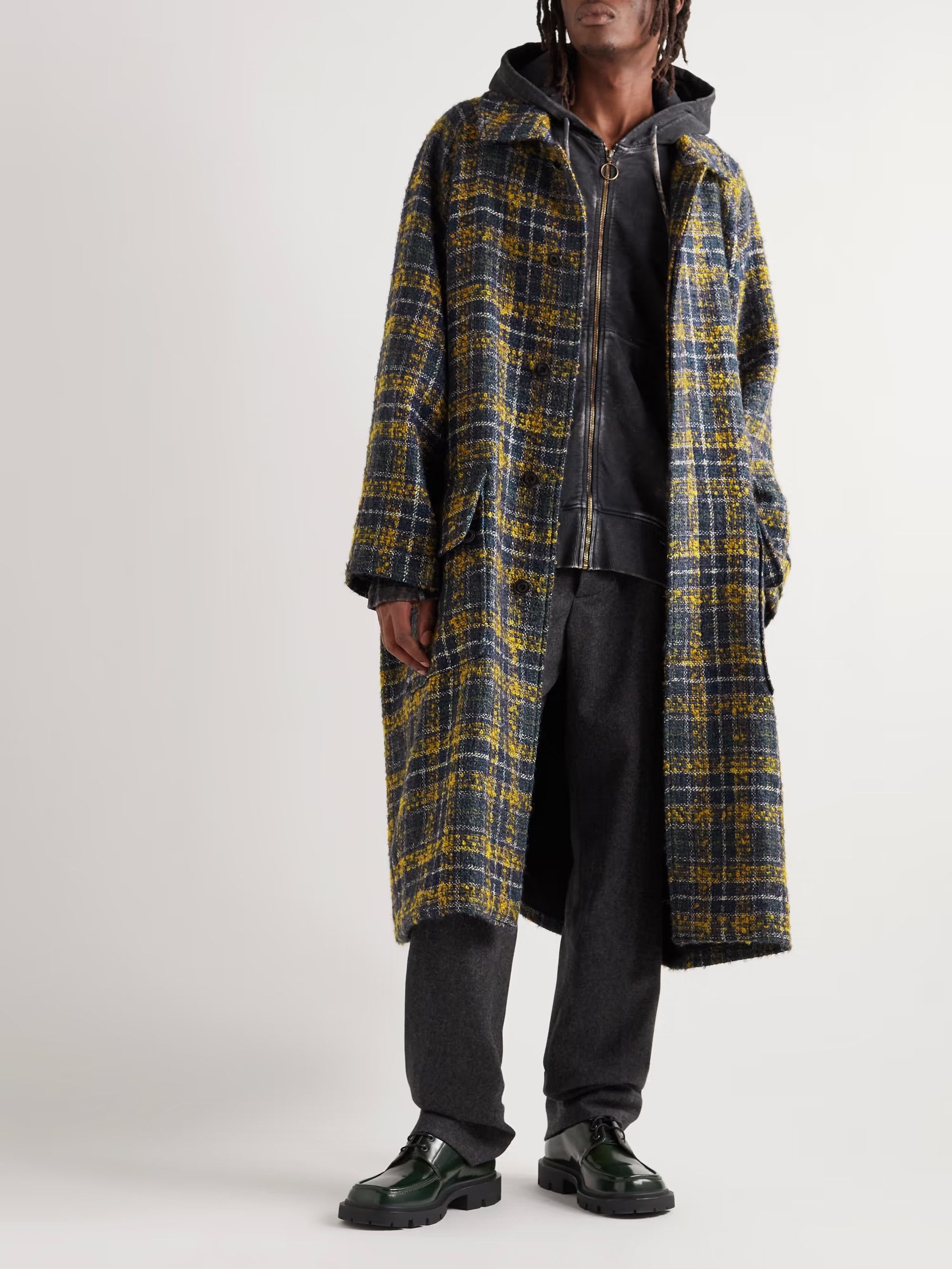 Nicholas Daley Big Mac Lochcarron Tweed Coat | Grailed