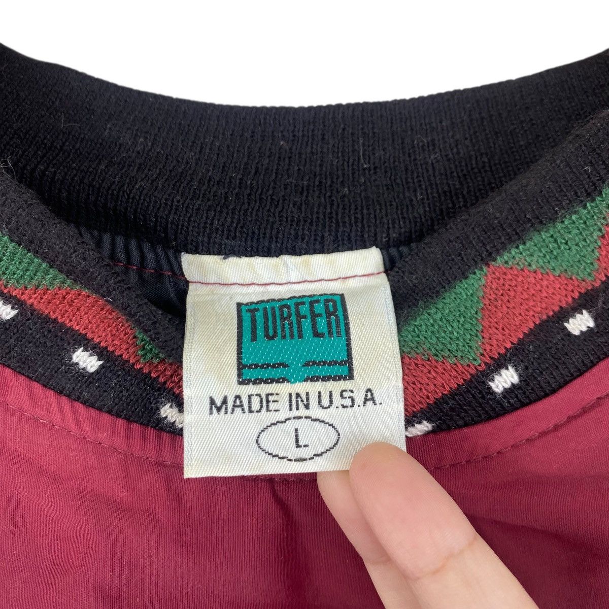 Other Vintage 90s TURFER Sweatshirt Navajo Native Design Size US L / EU 52-54 / 3 - 4 Thumbnail