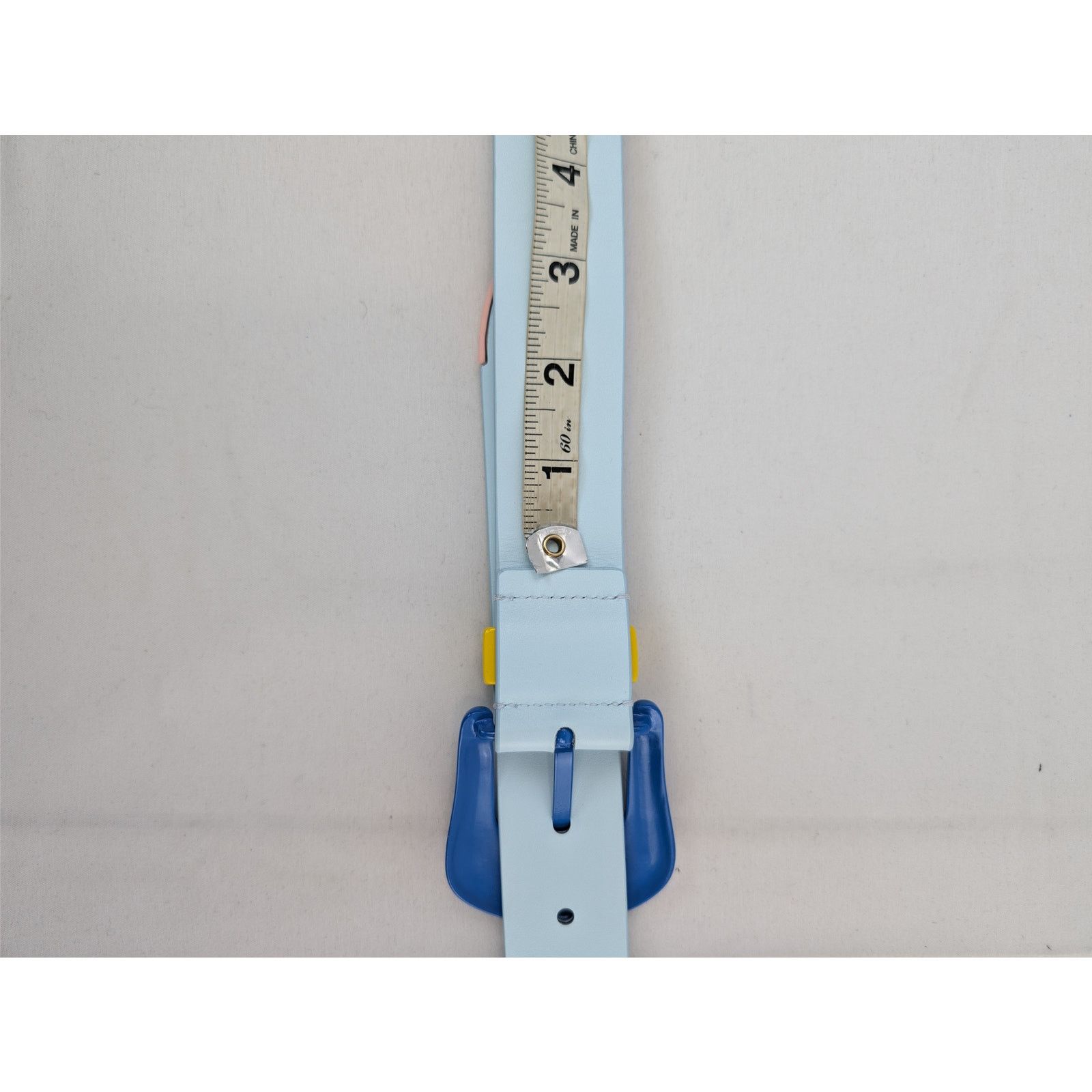 Casablanca o1rshd1 Size: 90 / Leather Comboy Buckle Belt in Light Blue Size 36 - 15 Thumbnail