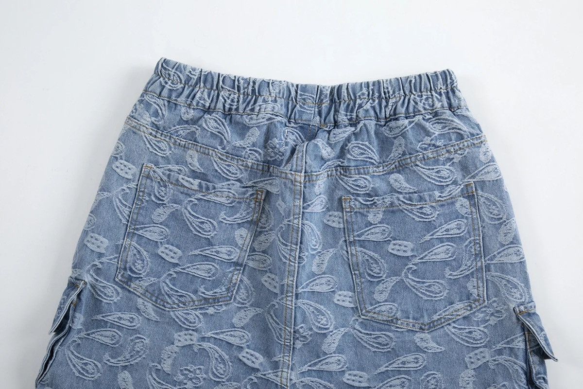 Other Printed Cashew Flower Pocket Summer Shorts Size US 30 / EU 46 - 6 Thumbnail