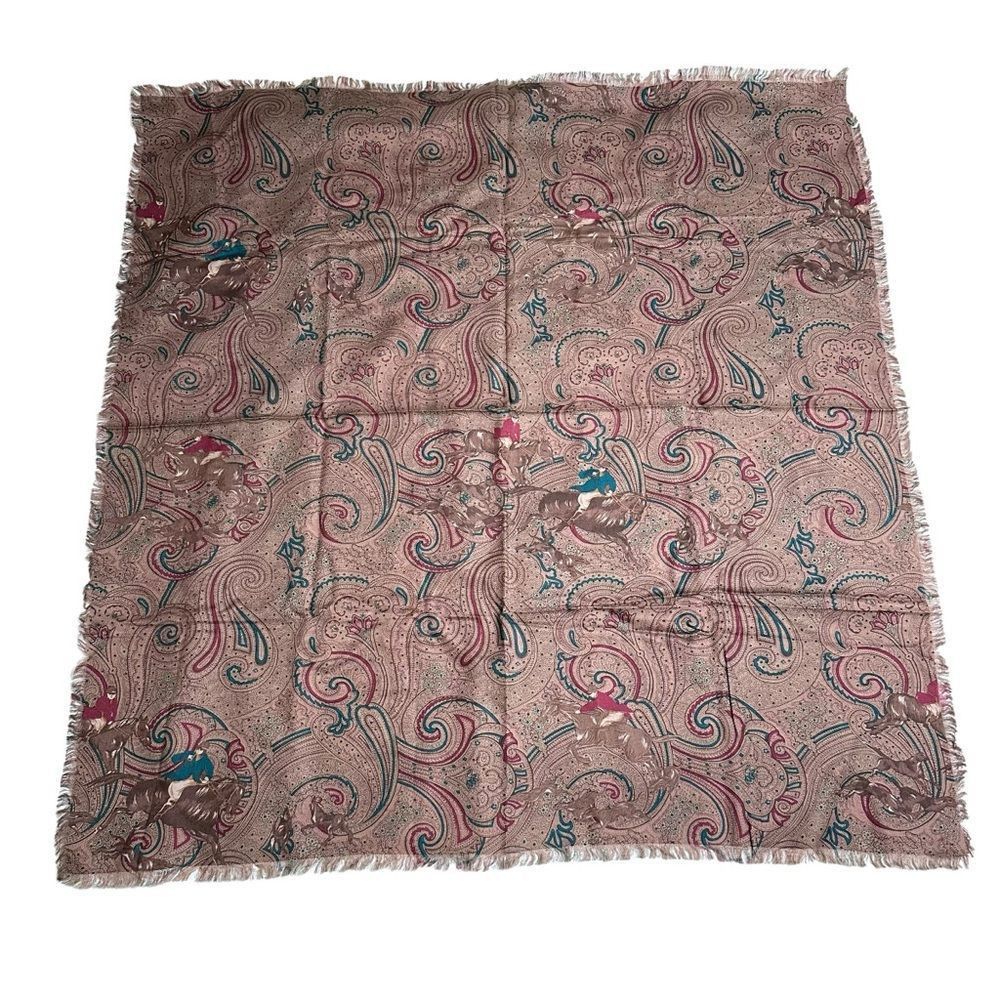 JH Collectibles Vintage JH Collectibles Equestrian Horse Hunting theme rayon Size ONE SIZE - 8 Thumbnail