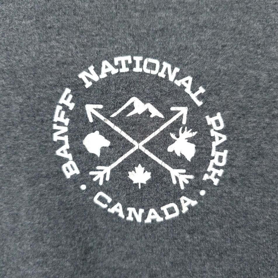 Vintage Banff National Park T Shirt Mens 3XL Gray Rocky Mountains Canada Rockies Nature Tour Travel Souvenir Vintage: No (but avoid N/A) Size US XXL / EU 58 / 5 - 3 Thumbnail