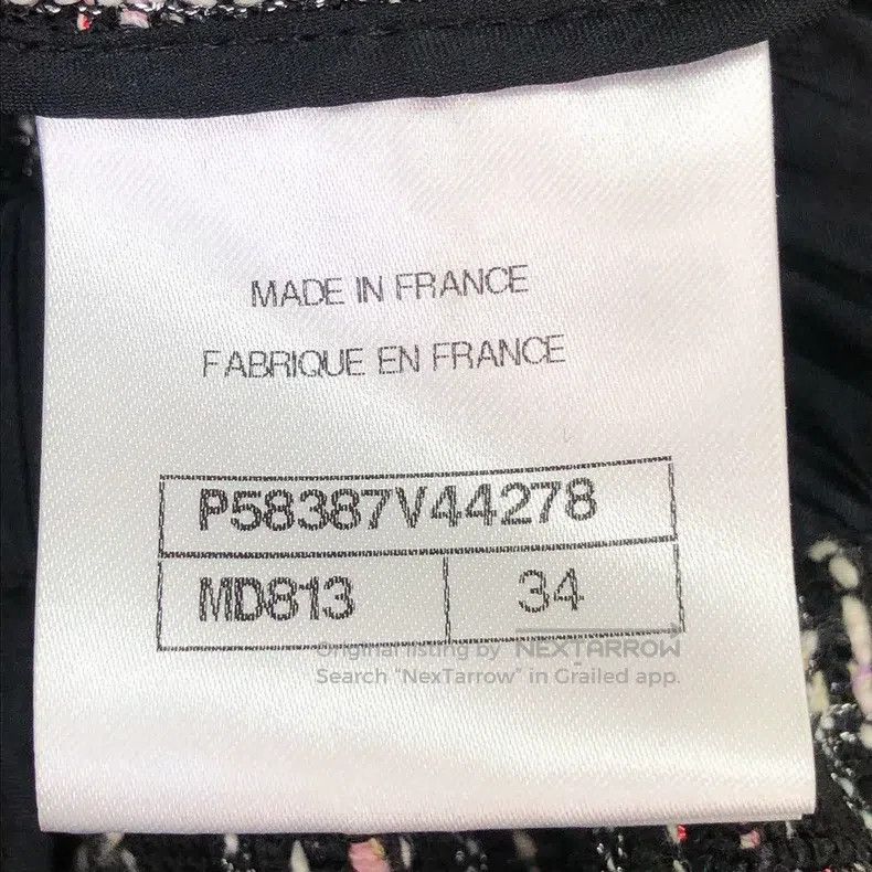 Chanel Chanel Black and pink plaid tweed braided strap coat Size XXS / US 00 / IT 34 - 6 Thumbnail