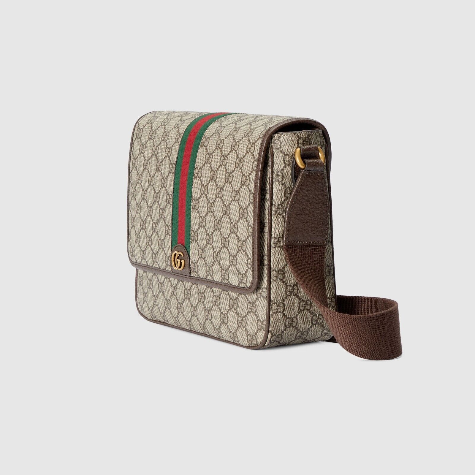 Gucci GUCCI Ophidia Medium Beige/Ebony GG Canvas Messenger Size ONE SIZE - 2 Thumbnail