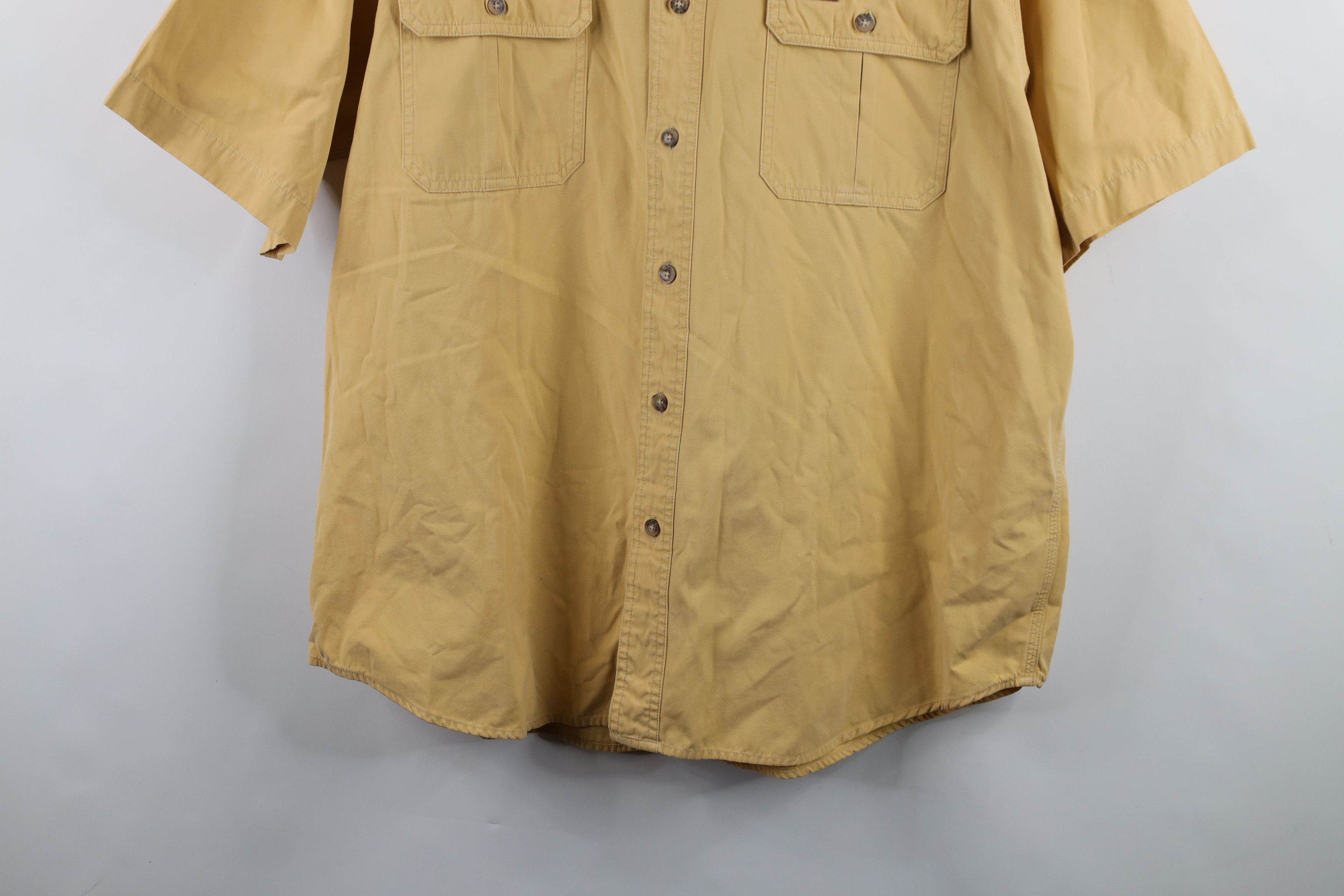 Carhartt × Vintage Vintage Carhartt Heavyweight Short Sleeve Collared Shirt Size US XL / EU 56 / 4 - 3 Thumbnail