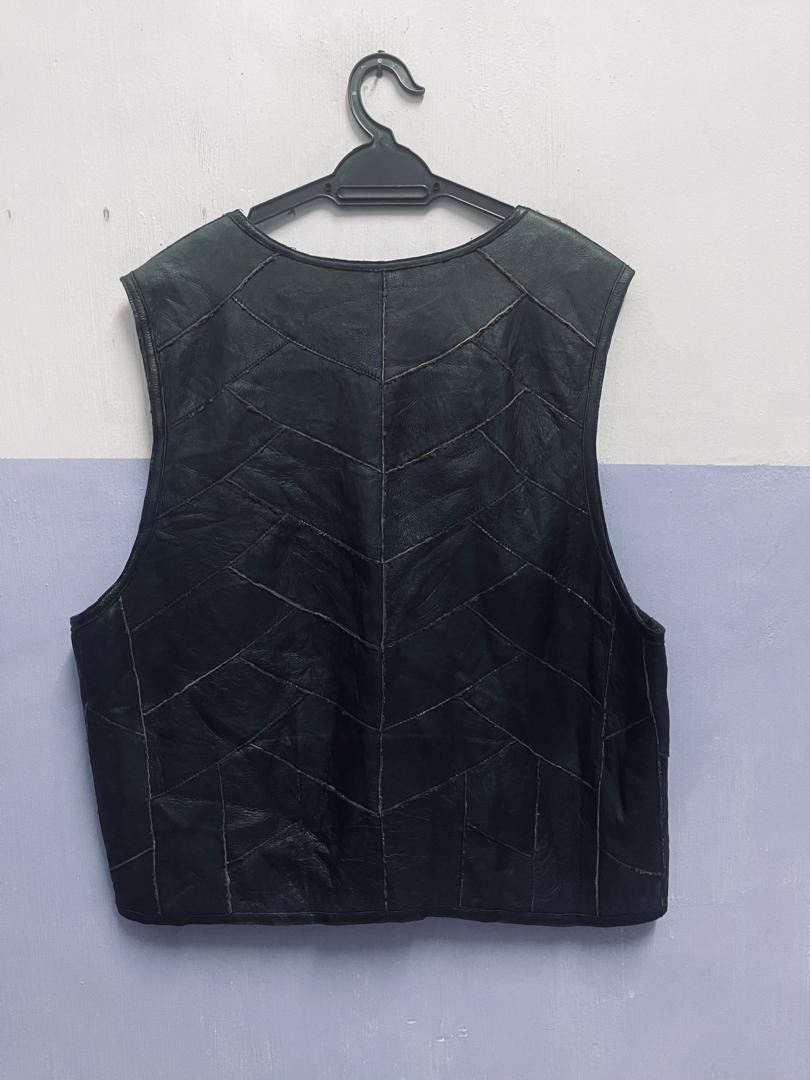 Japanese Brand Vintage Reversible Malubel Sydney Lamb Leather Patchwork Size US L / EU 52-54 / 3 - 9 Thumbnail