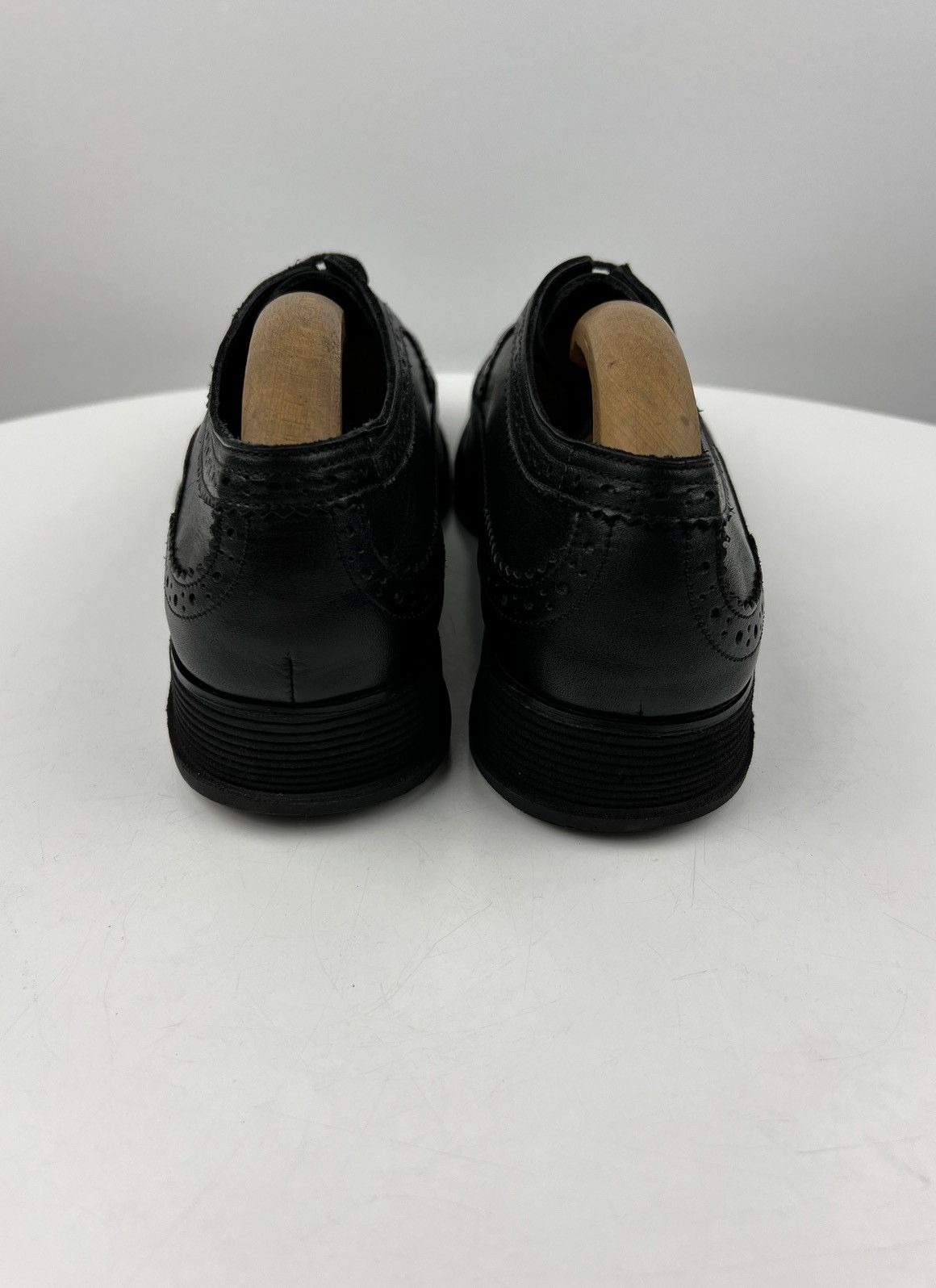 Prada PRADA Derby Leather Shoes Lace Rubber Sole Black Men’s Size US 8 / EU 41 - 9 Thumbnail