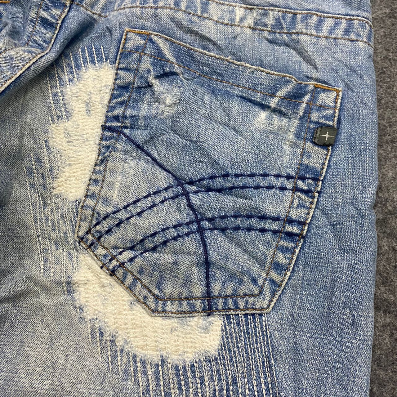 If Six Was Nine 💥Best Offer💥Vintage Pura mania Brazil Distressed Denim Size US 34 / EU 50 - 15 Thumbnail