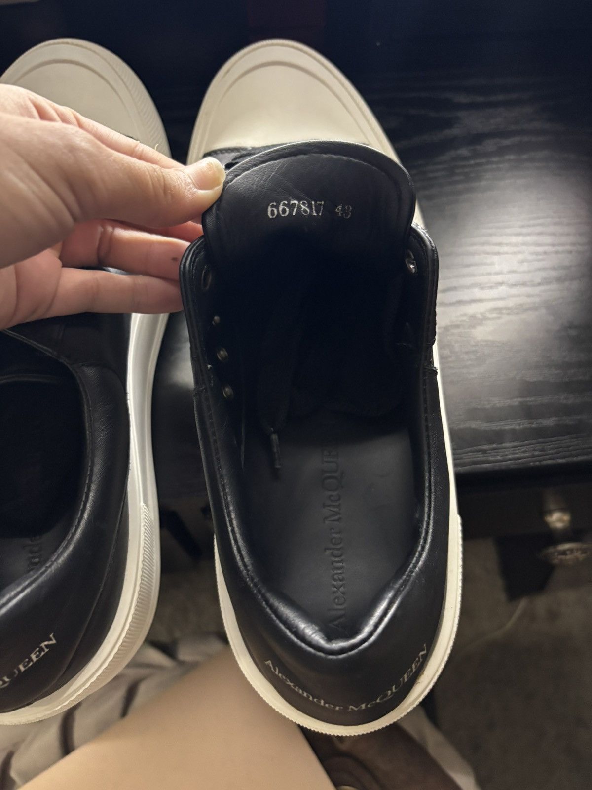 Alexander McQueen Alexander McQueen black and white trainers Size US 10 / EU 43 - 4 Thumbnail