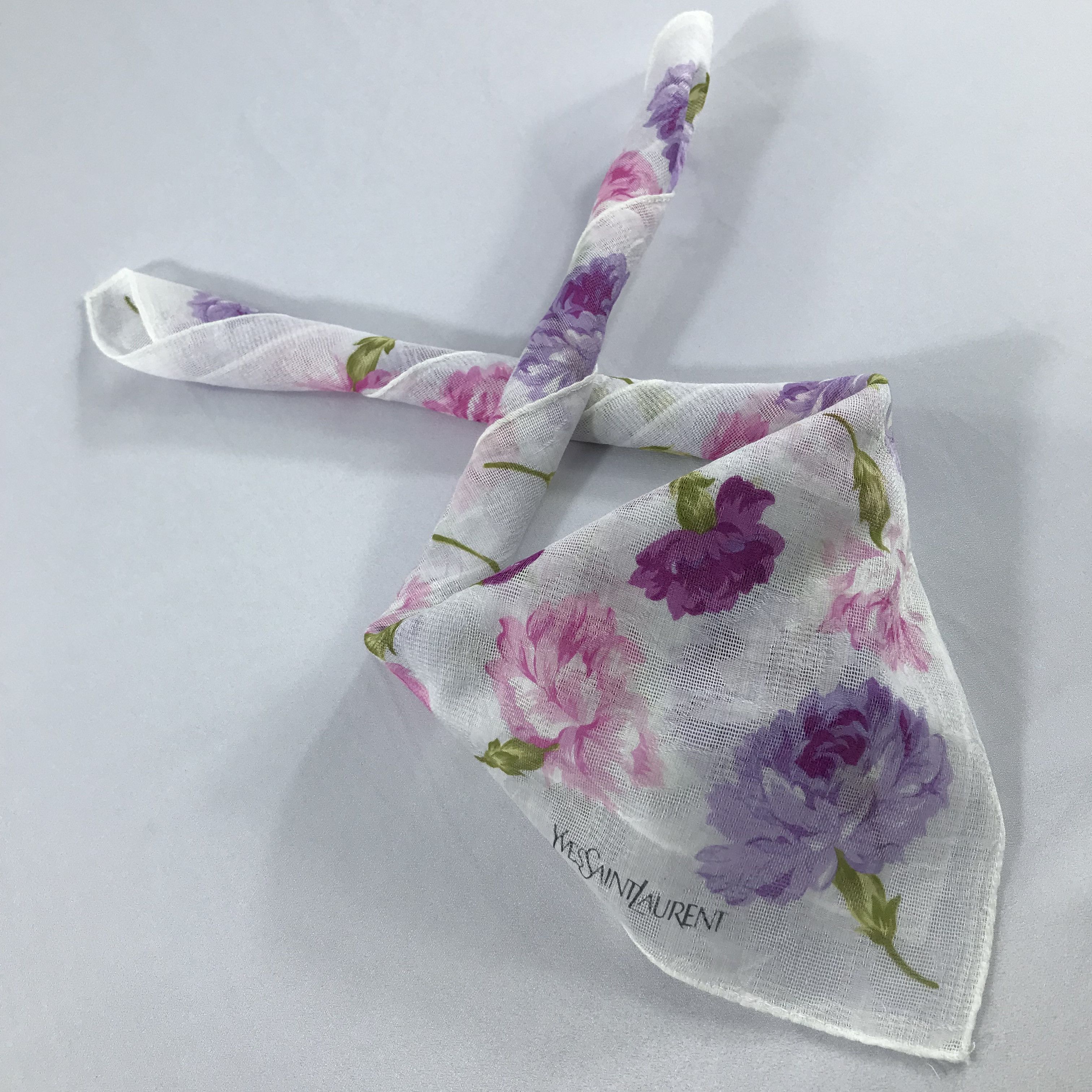 Vintage × Yves Saint Laurent Yves Saint Laurent Bandana / Handkerchief/Neckerchief -S2494 Size ONE SIZE - 5 Thumbnail