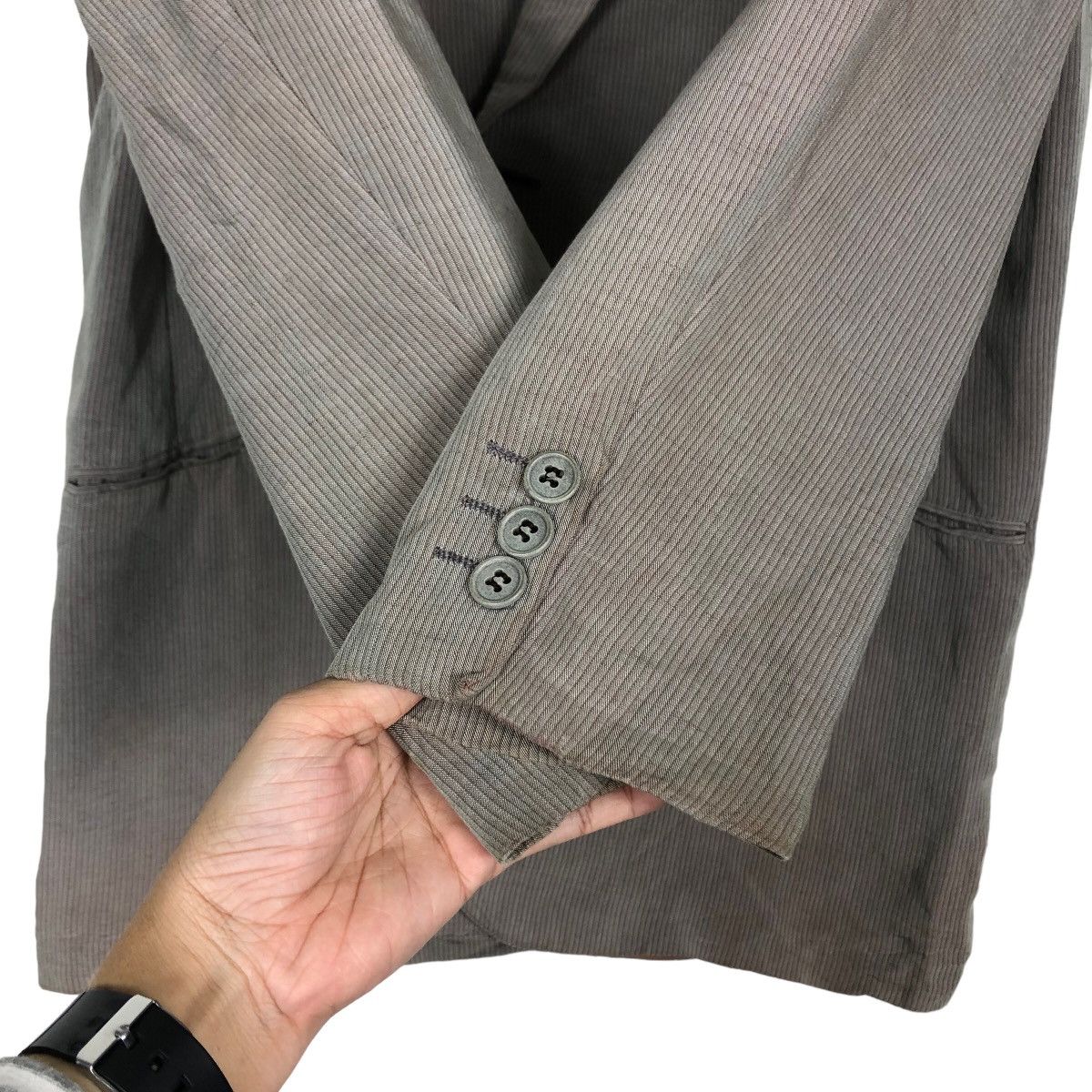 Emporio Armani Vtg Emperio Armani Made in Italy Chore Jacket Double Breast Size US M / EU 48-50 / 2 - 15 Thumbnail