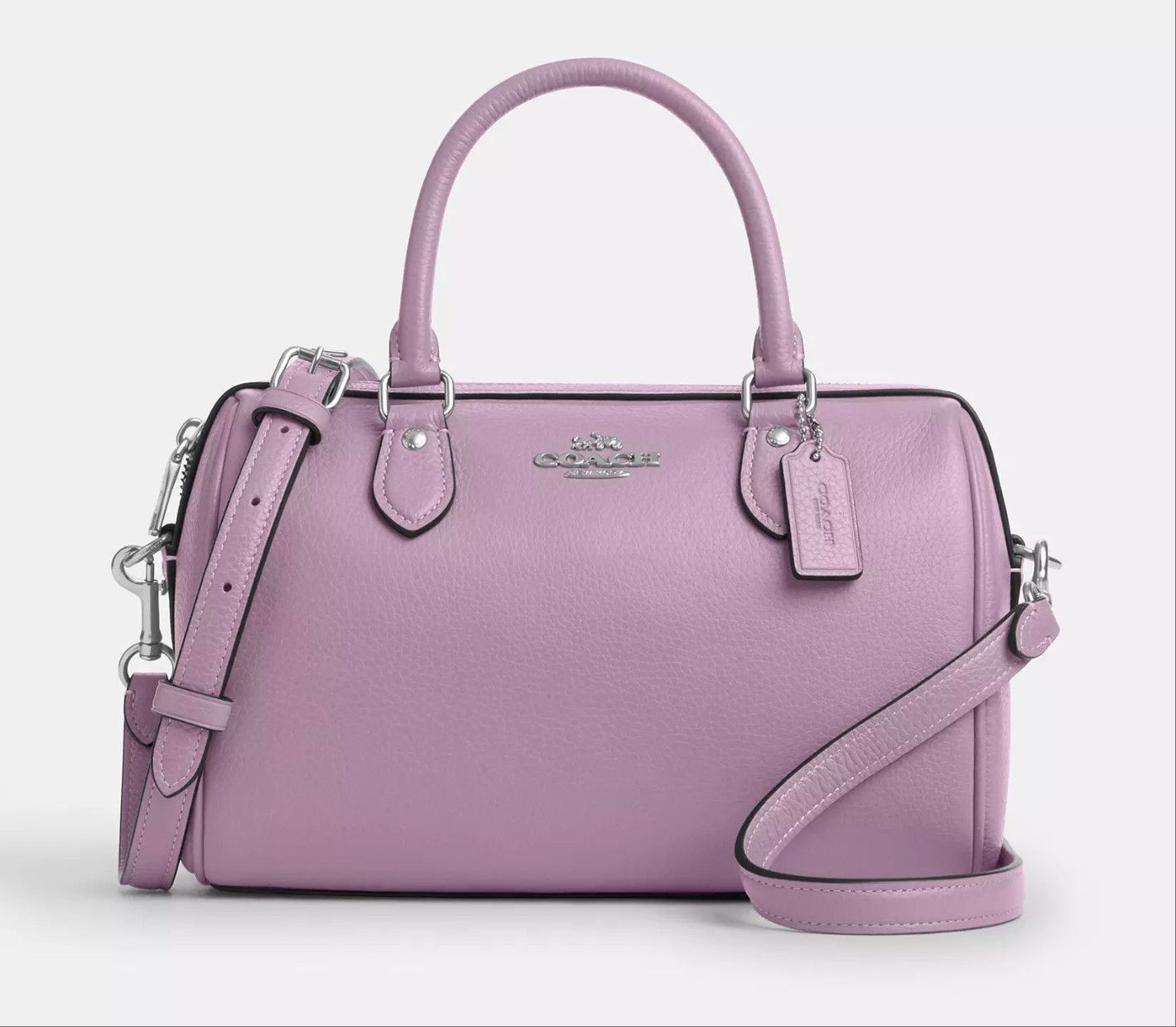 Coach Rowan Satchel Bag CV962 Silver/Jasmine Size ONE SIZE - 7 Thumbnail