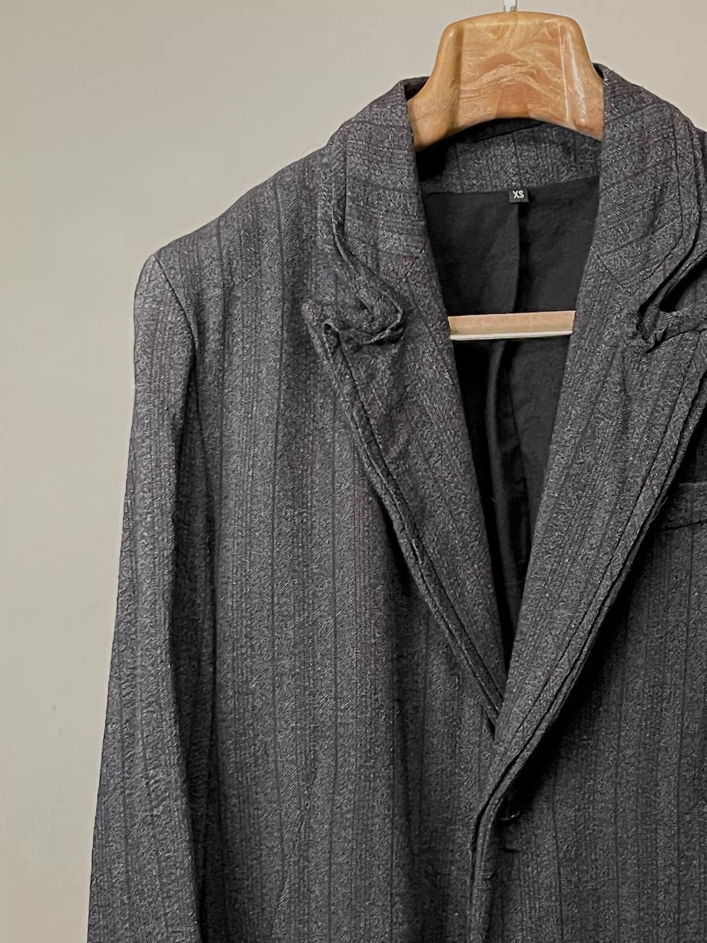 Ann Demeulemeester Long Structured Black Coat - XS Size US XS / EU 42 / 0 - 4 Thumbnail