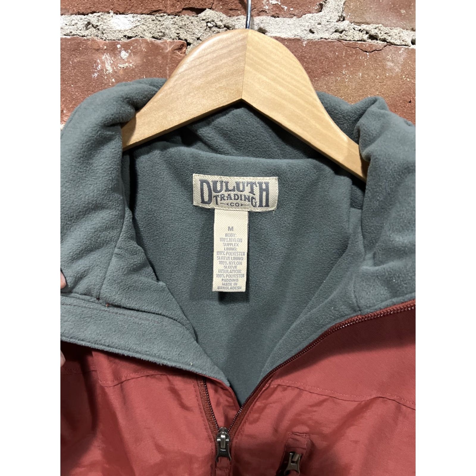 Vintage Duluth Trading Lined Jacket Men Medium Red Navy Full Zip Water Repellent Size US M / EU 48-50 / 2 - 2 Thumbnail