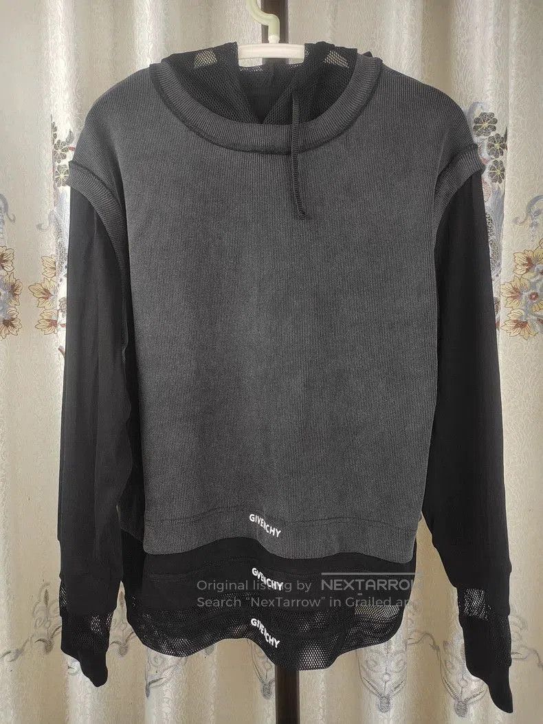 Givenchy Givenchy Black Layered Hooded Sweatshirt . Size US S / EU 44-46 / 1 - 1 Thumbnail