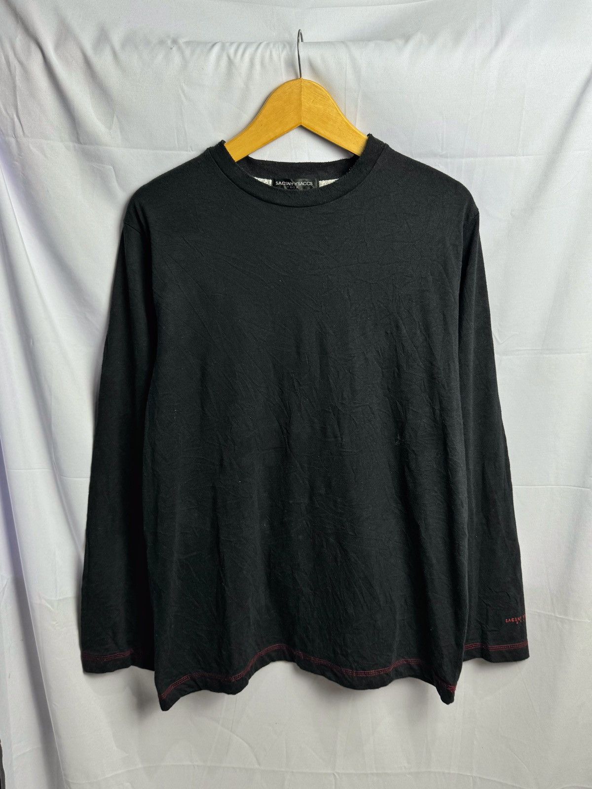 Japanese Brand × Y's for Men × Yohji Yamamoto Yohji Yamamoto Black Long Sleeve Y'saccs Size US L / EU 52-54 / 3 - 1 Thumbnail