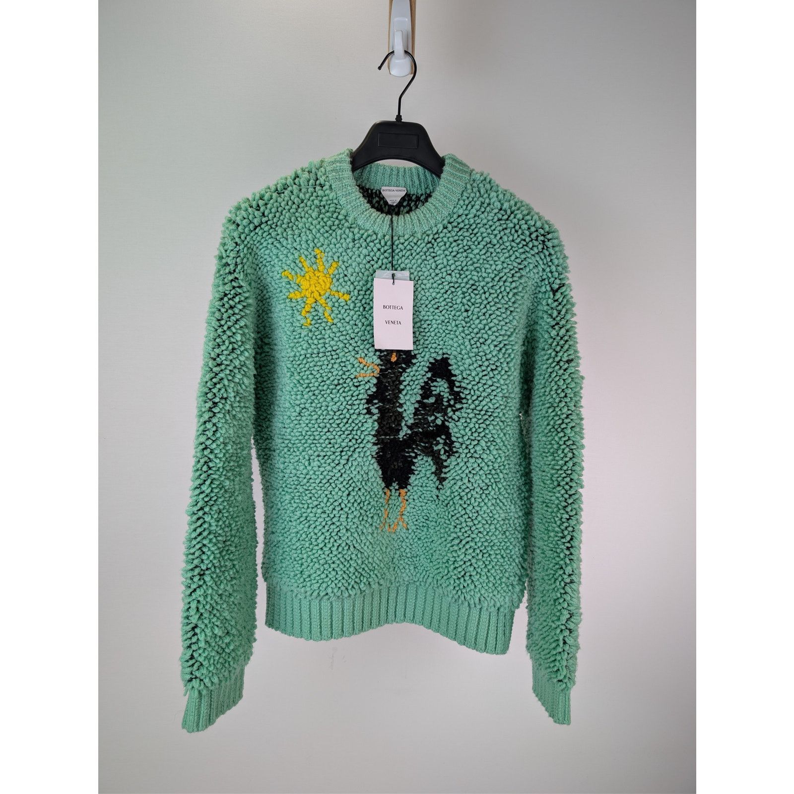 Bottega Veneta o1rshd1 Animal Jacquard Sweater HW Graphic in Siren Size US S / EU 44-46 / 1 - 7 Thumbnail