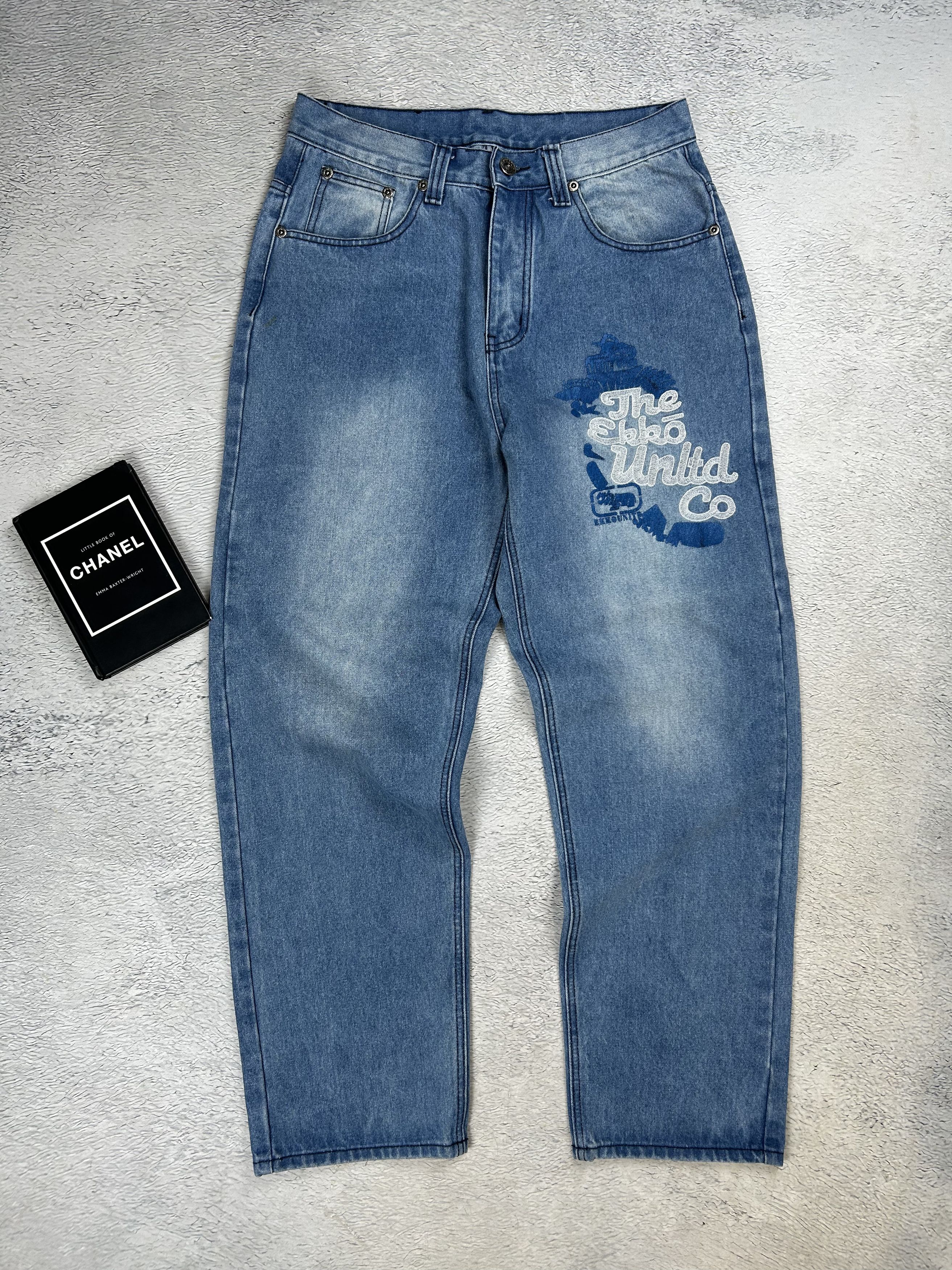 JNCO × Japanese Brand Vintage Drill jeans Ecko Unltd. style Baggy Skate AOP Rap Size US 34 / EU 50 - 4 Thumbnail