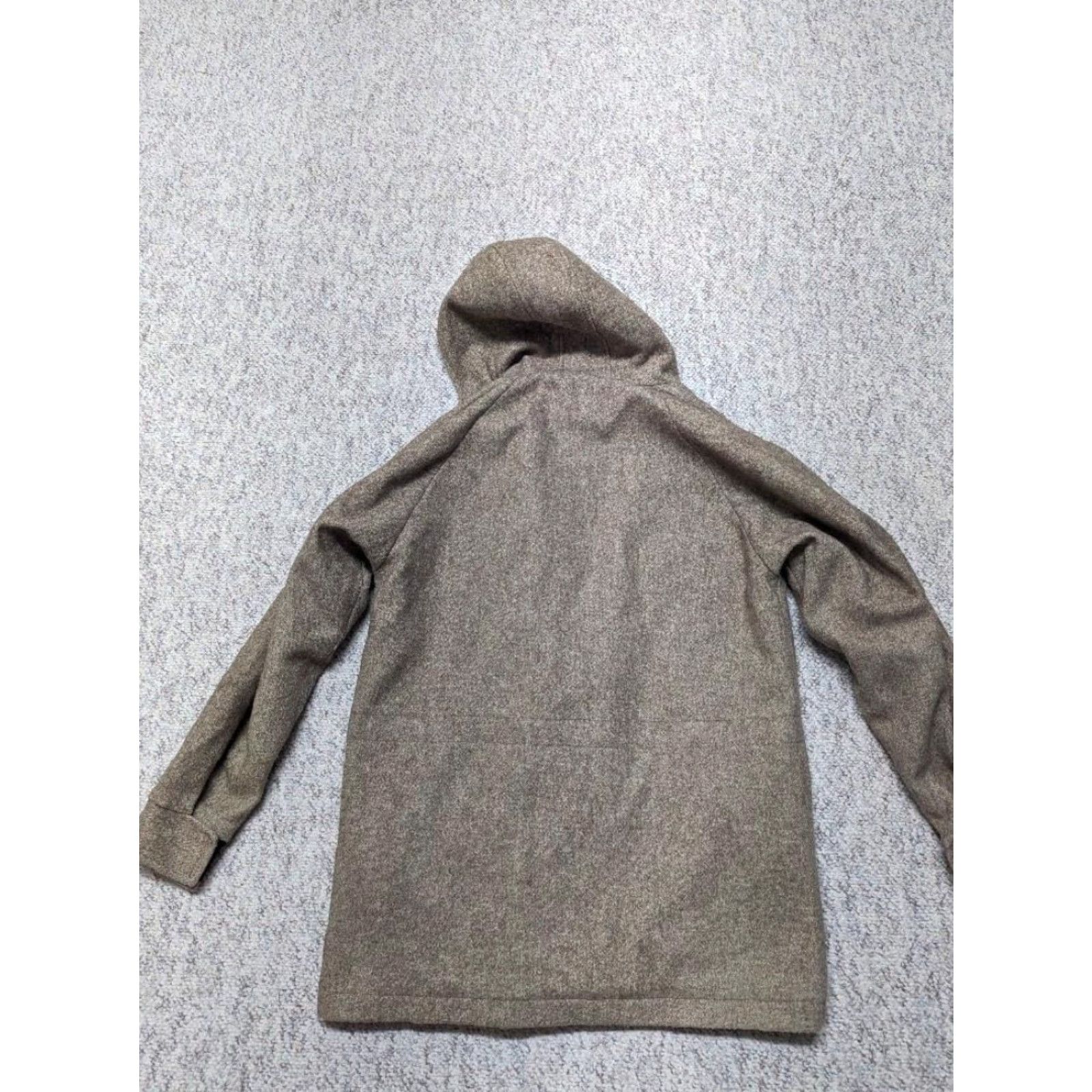 Vintage VINTAGE parka coat MEN M tan WOOL hooded 40 60/40 STYLE woolrich wool outer shell solid Size US M / EU 48-50 / 2 - 2 Thumbnail