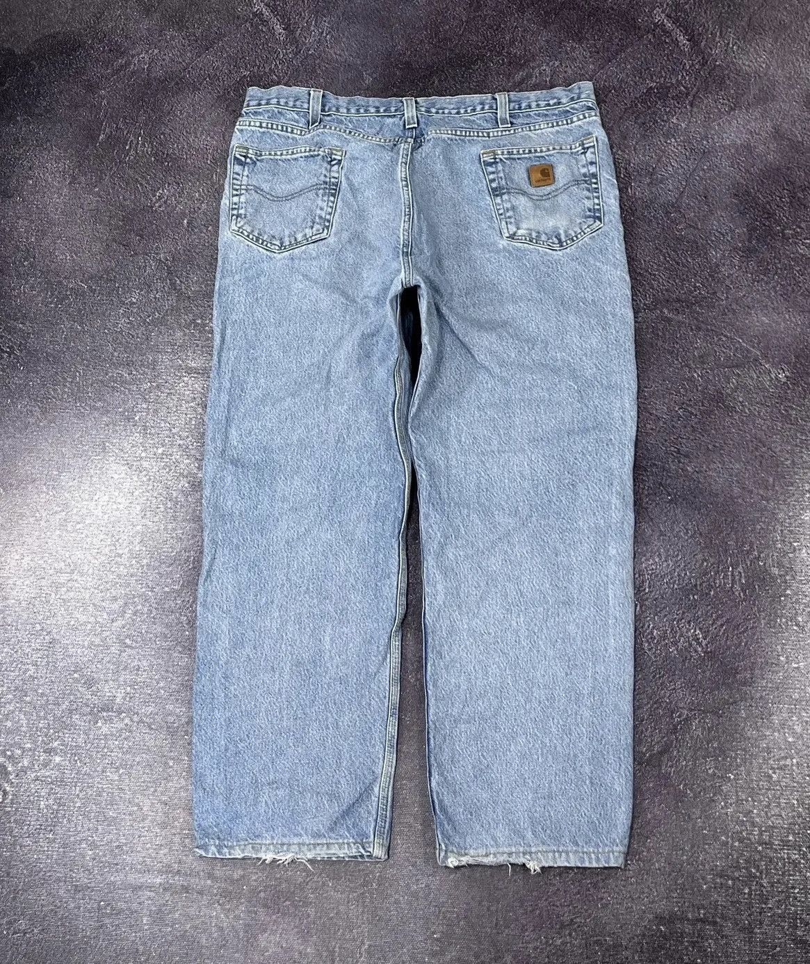 Carhartt × Vintage Vintage Carhartt USA Light Blue Denim Hype Baggy Jeans Size US 38 / EU 54 - 1 Thumbnail
