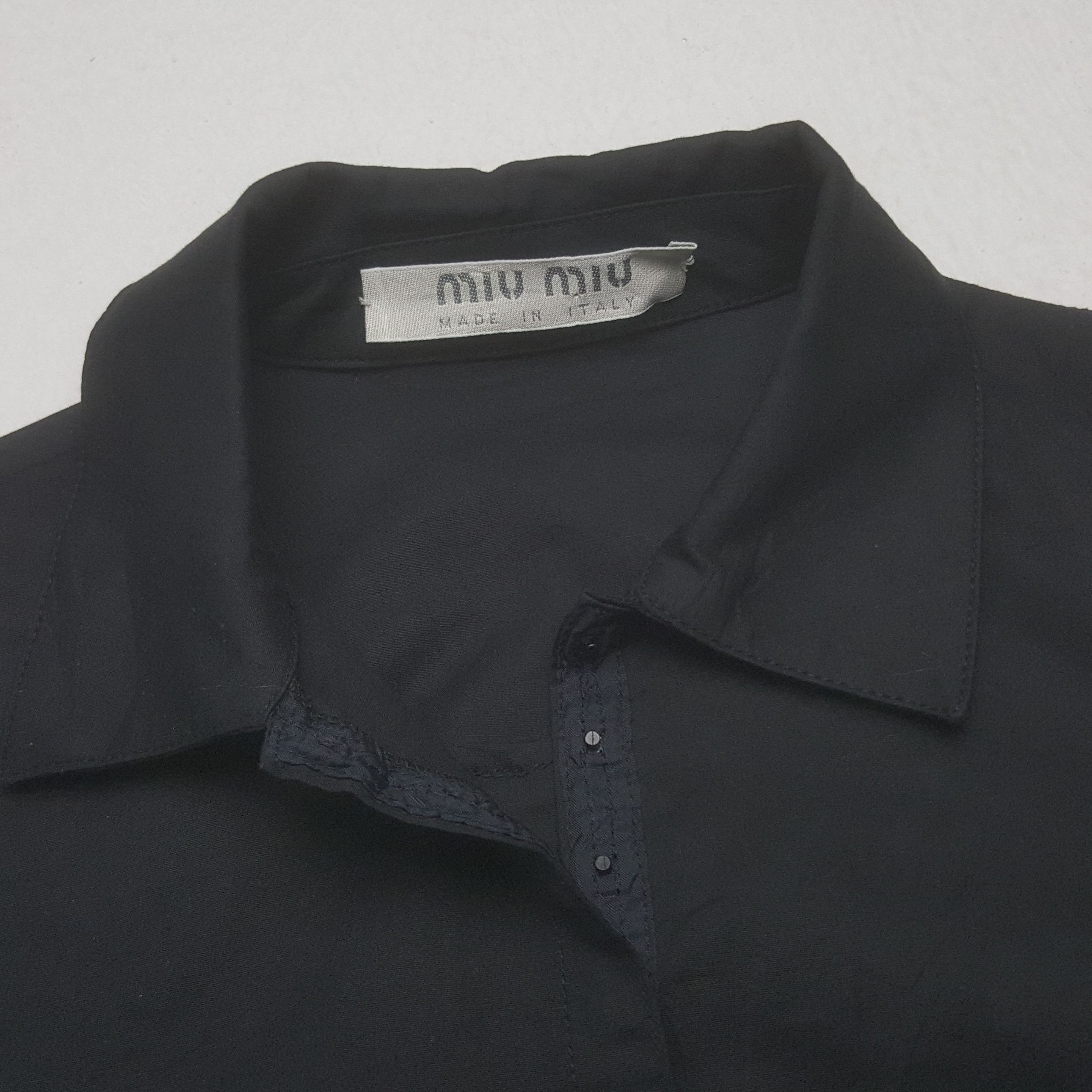 Miu Miu × Vintage Vintage Miu Miu Button up Shirt Size S / US 4 / IT 40 - 3 Thumbnail
