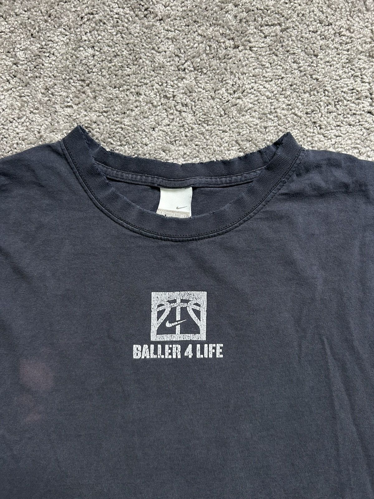 Nike Vintage Y2K Nike Baller 4 Life Muscle Thrashed Tee Muscle Size US XL / EU 56 / 4 - 2 Thumbnail