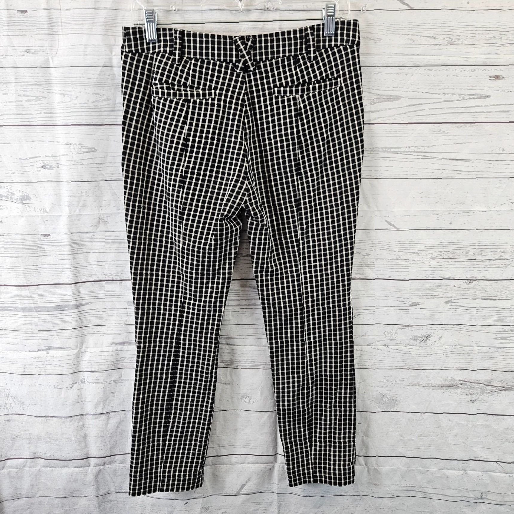 Anthropologie Anthropologie Womens The Essential Slim Cropped Pants Sz 4 Black White Size 27" / US 4 / IT 40 - 3 Thumbnail