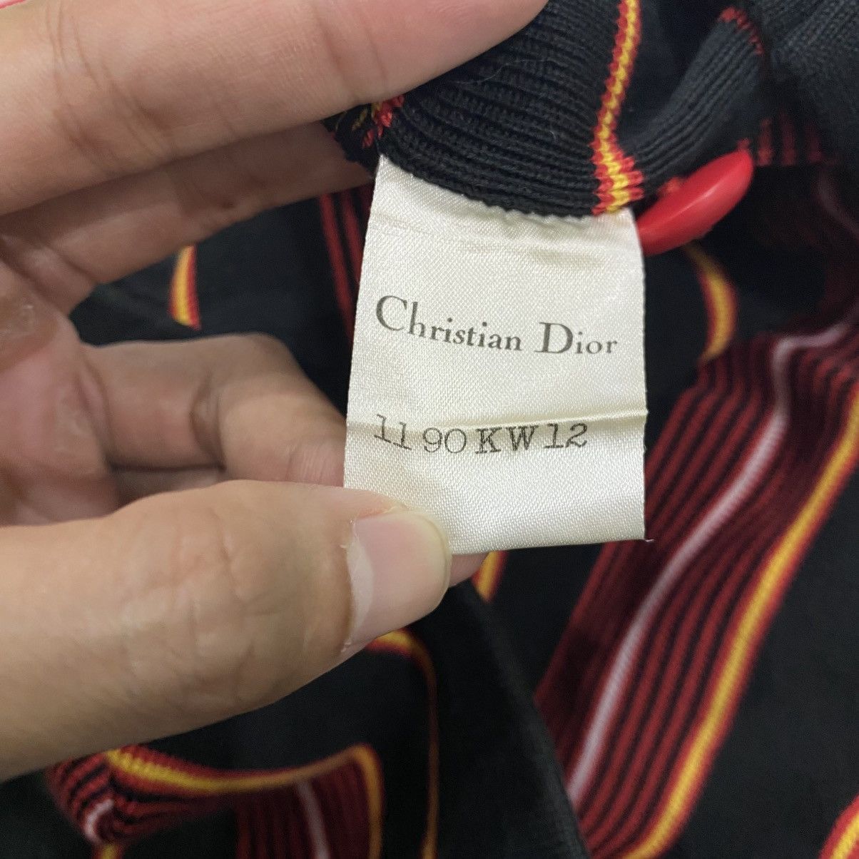 Christian Dior Monsieur Rare Vintage Christian Dior Embroidered Logo Knit Crop Top Size M / US 6-8 / IT 42-44 - 11 Thumbnail