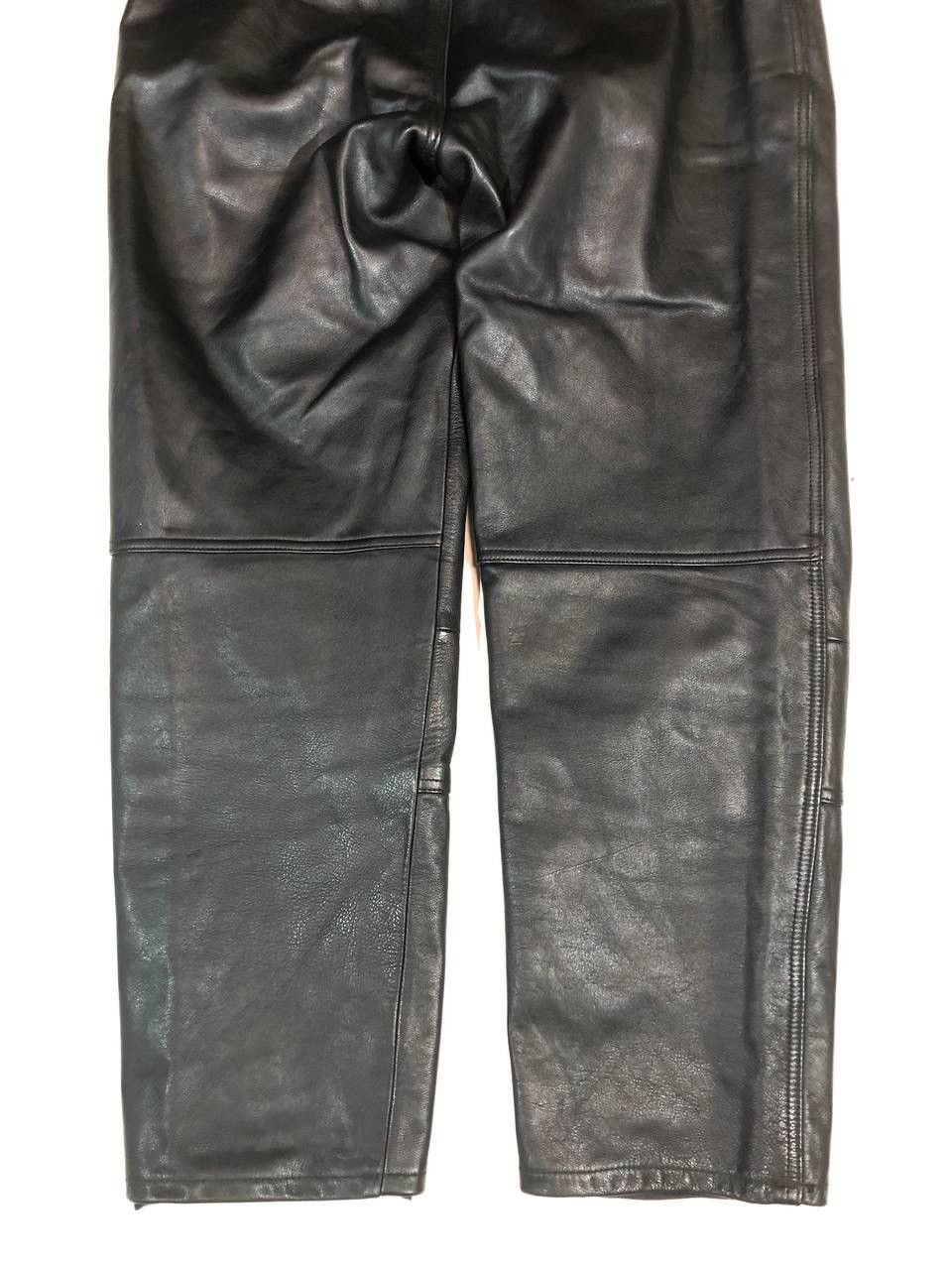Leather Classic Gear Racing Moto Biker Leather Pants Vintage Size US 37 - 10 Thumbnail