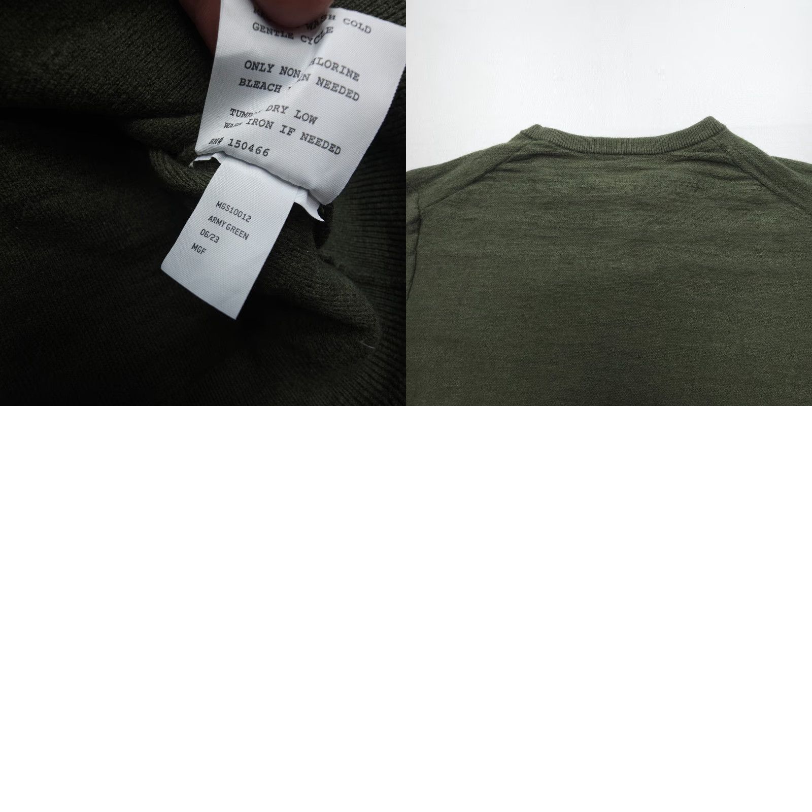 Vintage Alesbury Mens Sweater Crewneck Pullover Knit Long Sleeve 100% Cotton Green Solid Large Size US L / EU 52-54 / 3 - 8 Thumbnail