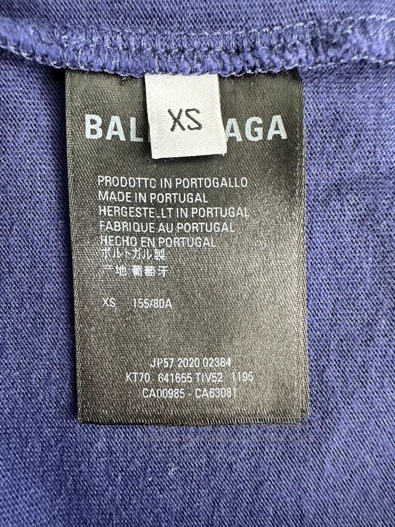 Balenciaga Balenciaga Round Neck Straight Printed Short Sleeve Drop S Size US XS / EU 42 / 0 - 5 Thumbnail
