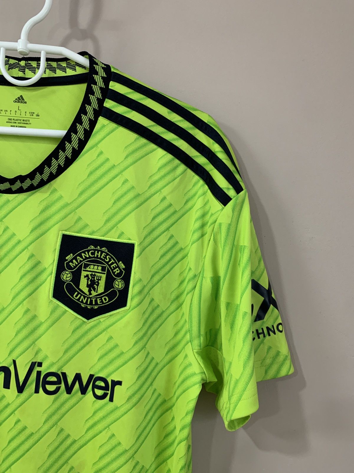 Adidas Manchester United 2022 Third Football Shirt Adidas Soccer L Size US L / EU 52-54 / 3 - 4 Thumbnail