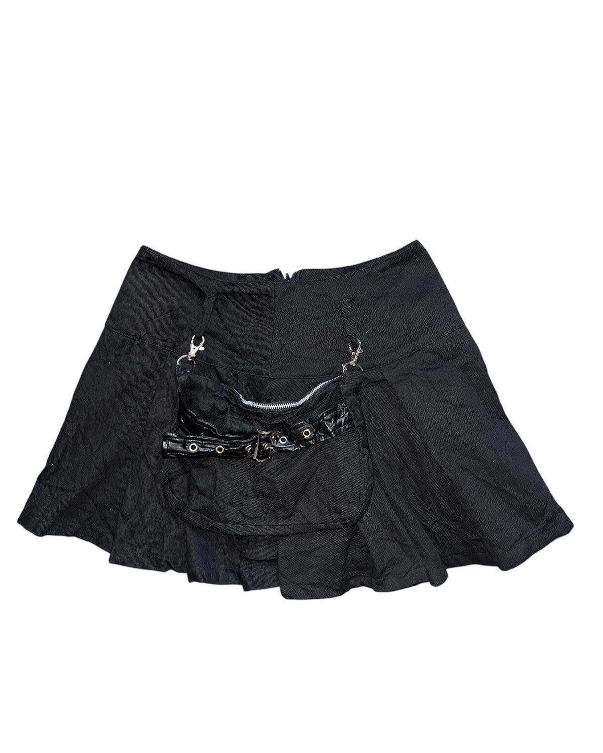 Japanese Brand Bodyline leather pocket mini skirt ♠️🧛🏻‍♀️ Size 26" / US 2 / IT 38 - 2 Thumbnail