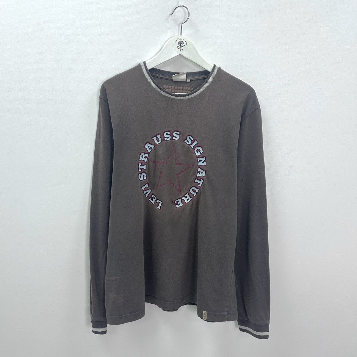 Levi's Vintage 90s Levi Strauss Signature Bleached longsleev levis Size US L / EU 52-54 / 3 - 1 Thumbnail
