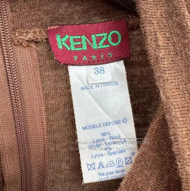 Kenzo KENZO Brown Wool Turtleneck Sweater for Women . Size S / US 4 / IT 40 - 5 Thumbnail