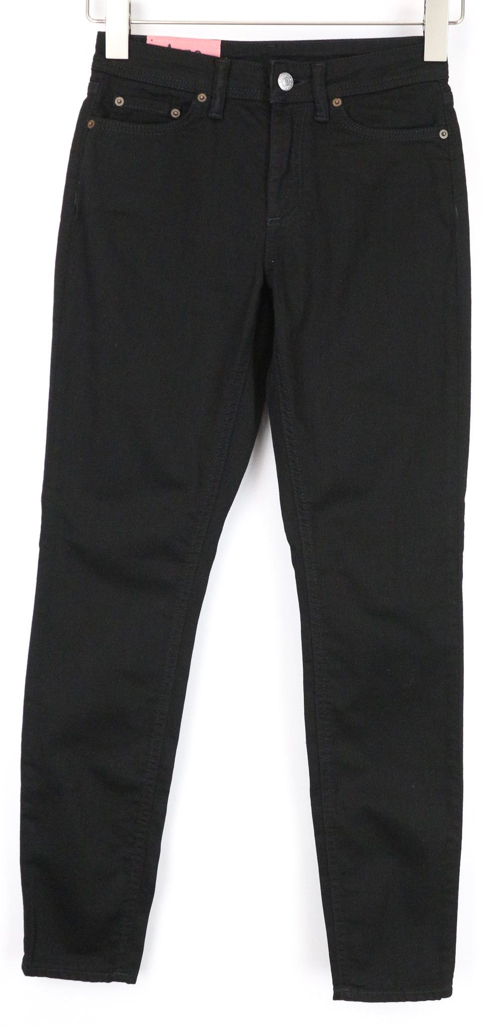Acne Studios W24/L32 Slim Fit Black Denim Jeans 74064 Size 24" / US 00 / IT 34 - 1 Thumbnail