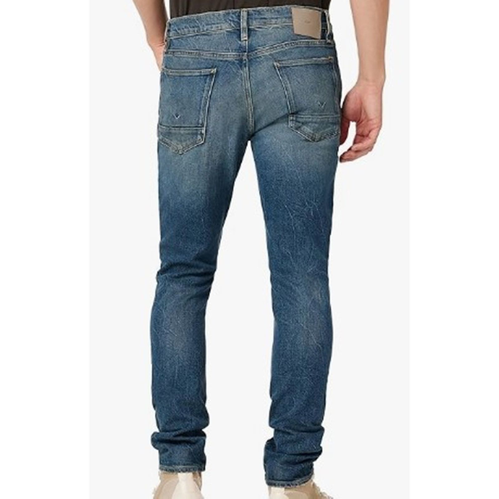 Hudson HUDSON Men's Axl Slim Jeans Distress Indigo Size 31 Size US 31 - 3 Thumbnail
