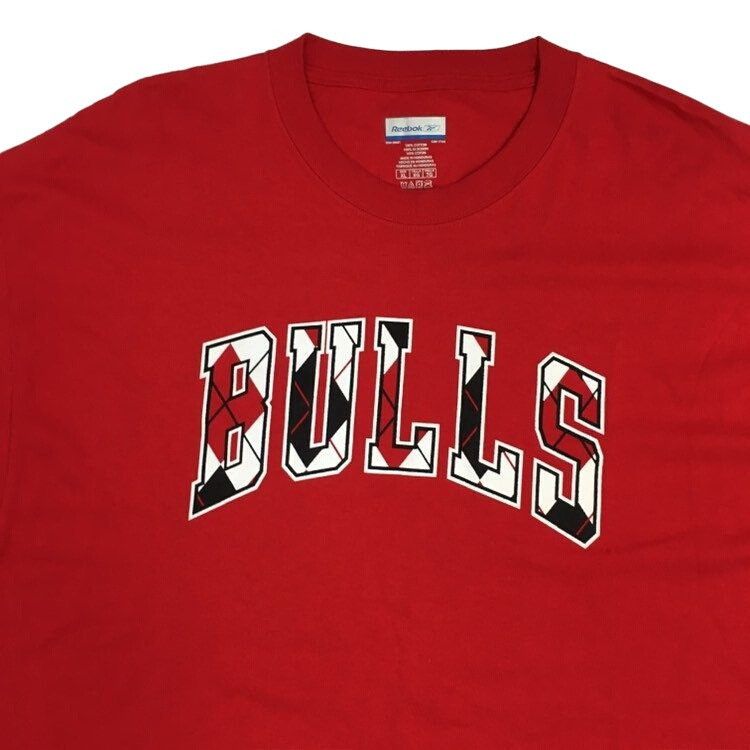 Reebok Y2K Red SPELLOUT Chicago BULLS Basketball NBA T Shirt Size US XL / EU 56 / 4 - 1 Thumbnail