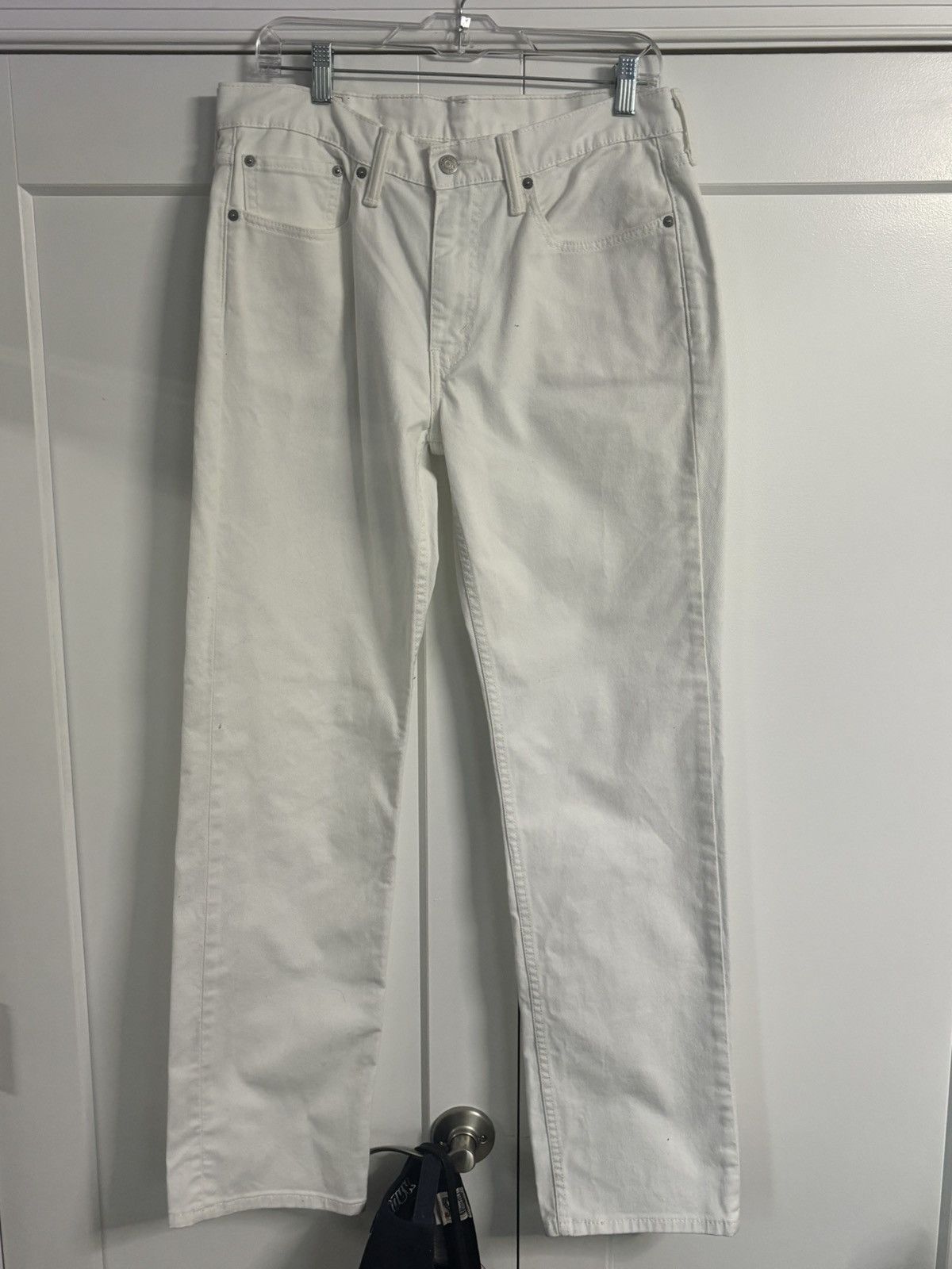 Levi's White Levis Straight Leg Jeans Size US 32 / EU 48 - 1 Thumbnail