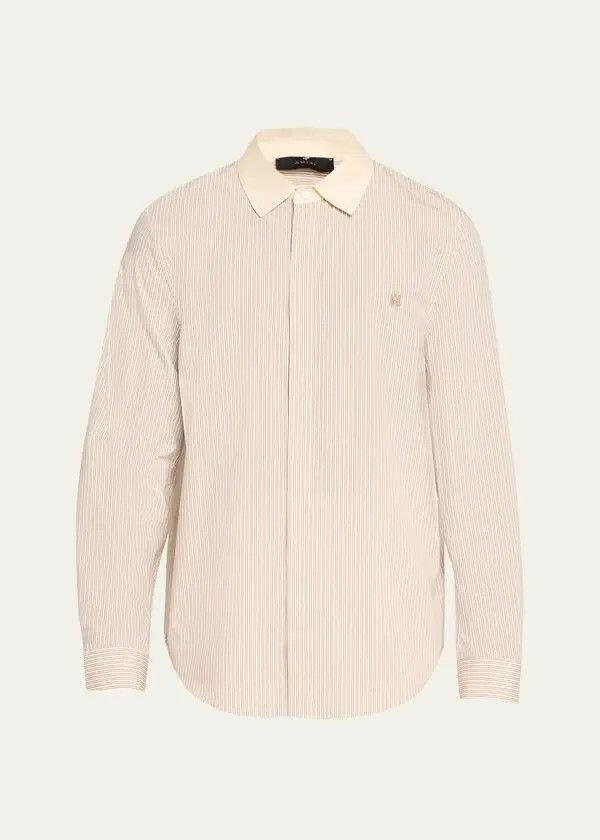 Amiri o1y0525 Striped Shirt in Beige Size US L / EU 52-54 / 3 - 1 Thumbnail