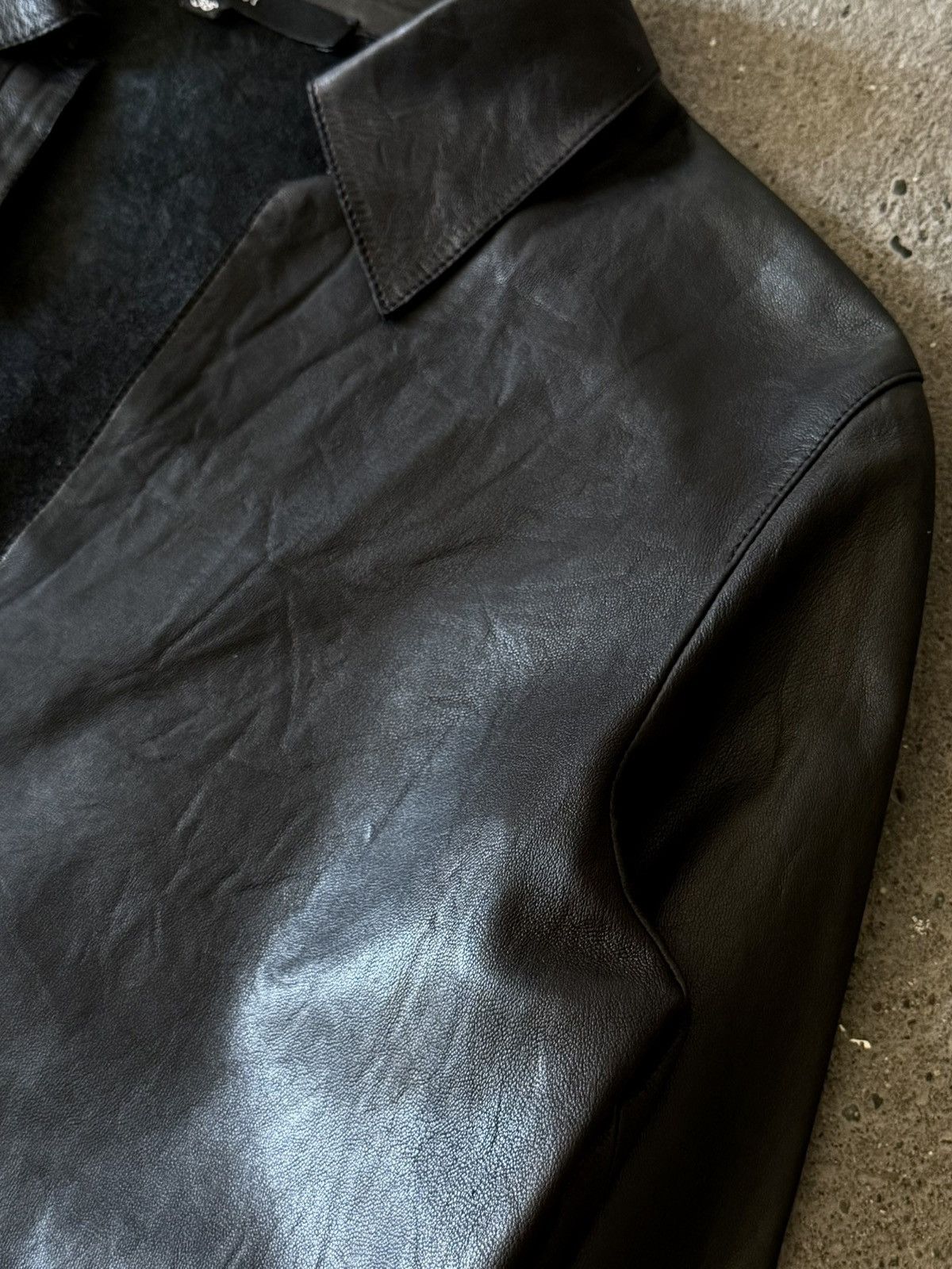 Gucci × Tom Ford Archive Gucci - Tom Ford - FW1997 - Calfskin Vareuse Shirt Size XS / US 0-2 / IT 36-38 - 7 Thumbnail