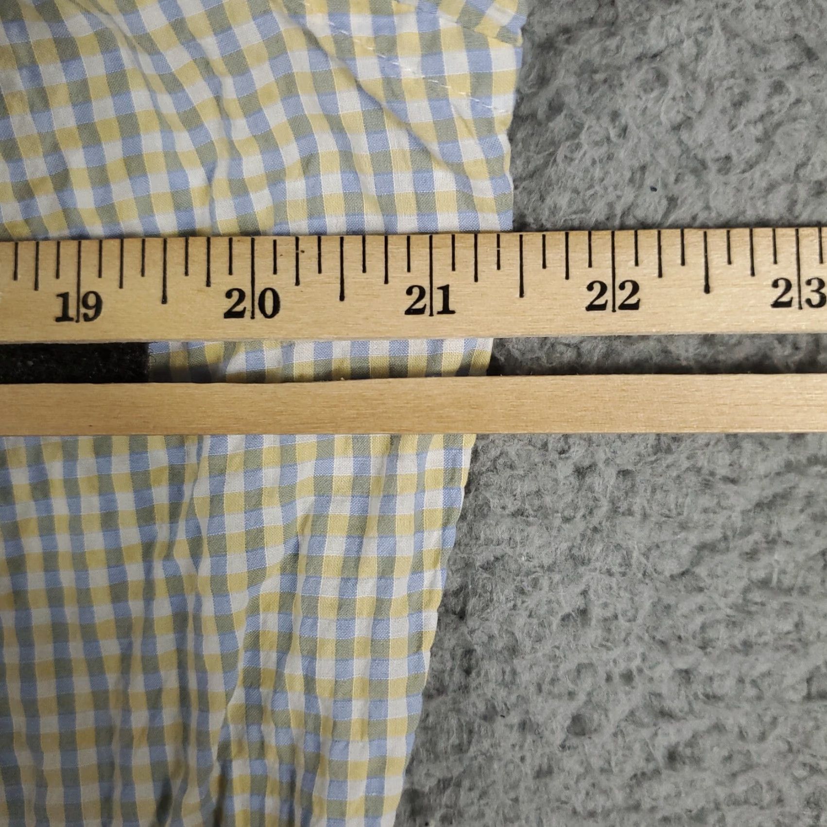 Canali Canali Gray Yellow Check Button-Up Shirt Size 16 Mens Long Sleeve Regular Fit Size US L / EU 52-54 / 3 - 6 Thumbnail