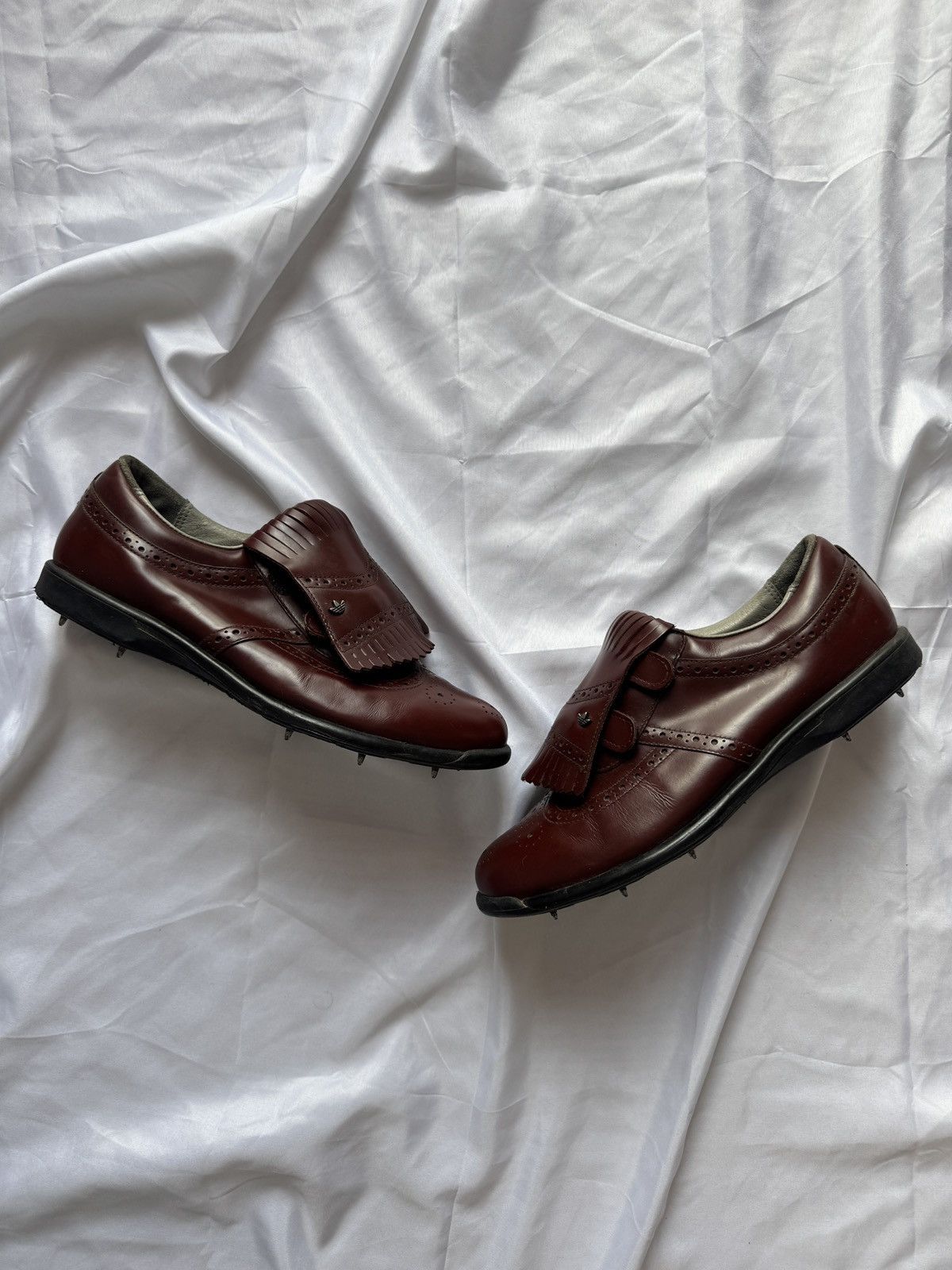 Adidas 1993 Adidas Golf Saddle Vintage Rare Retro Leather Shoes Size US 11 / EU 44 - 2 Thumbnail