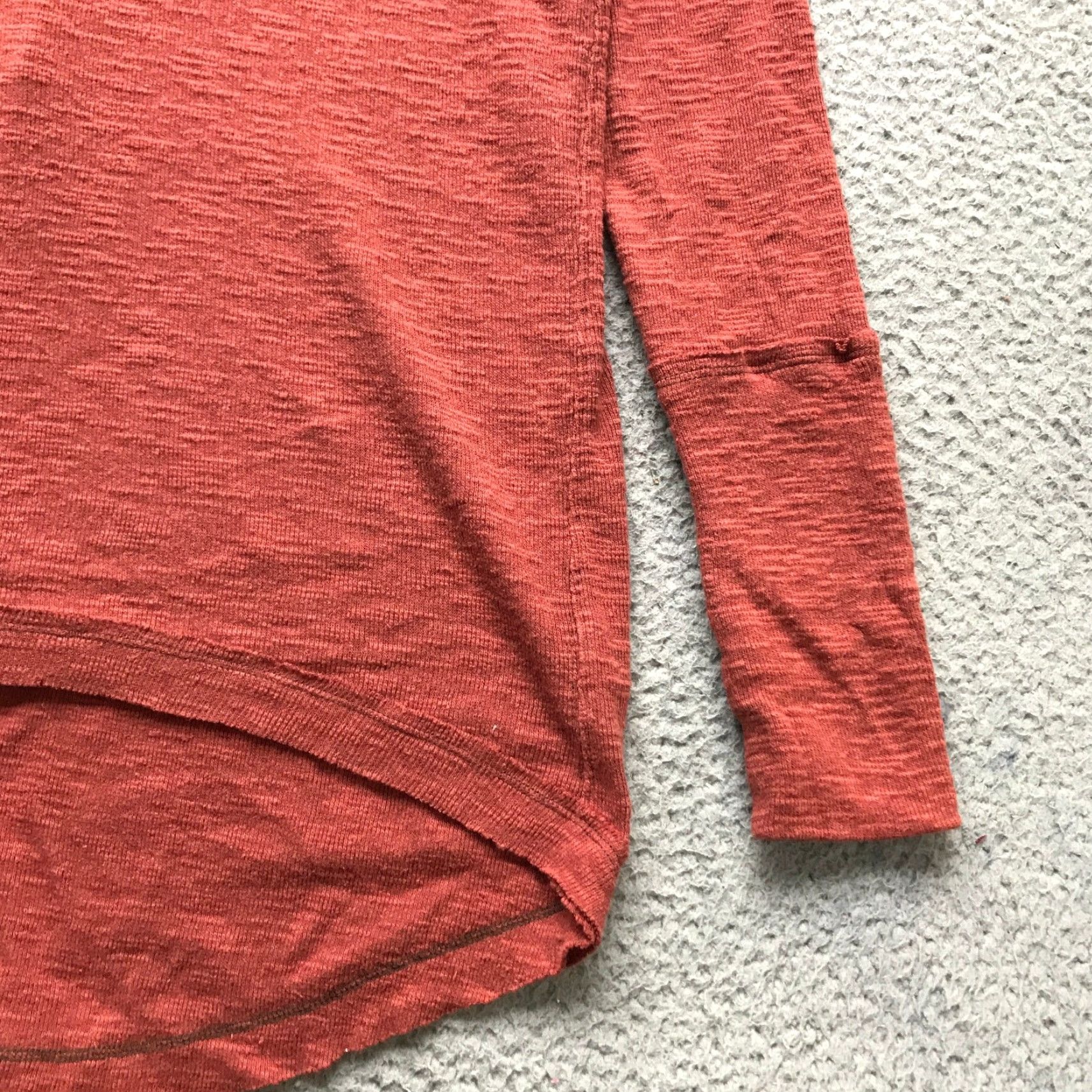Vintage We The Free Kori Split Back Turtleneck Rust Shirt S Long Sleeve Size S / US 4 / IT 40 - 6 Thumbnail