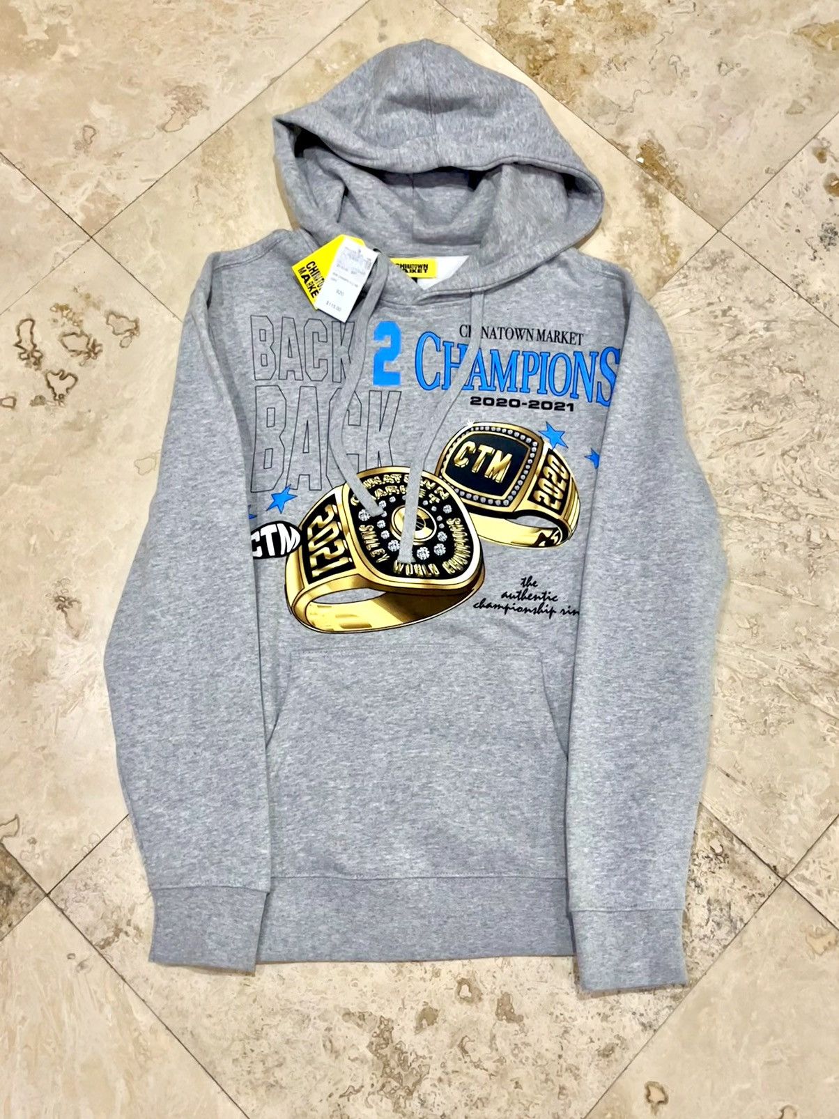 Market Chinatown Market 2021 Champion Ring Hoodie NWT Size US S / EU 44-46 / 1 - 1 Thumbnail